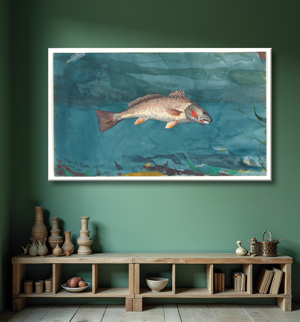 Reproduction Basse de canal de Winslow Homer avec decor