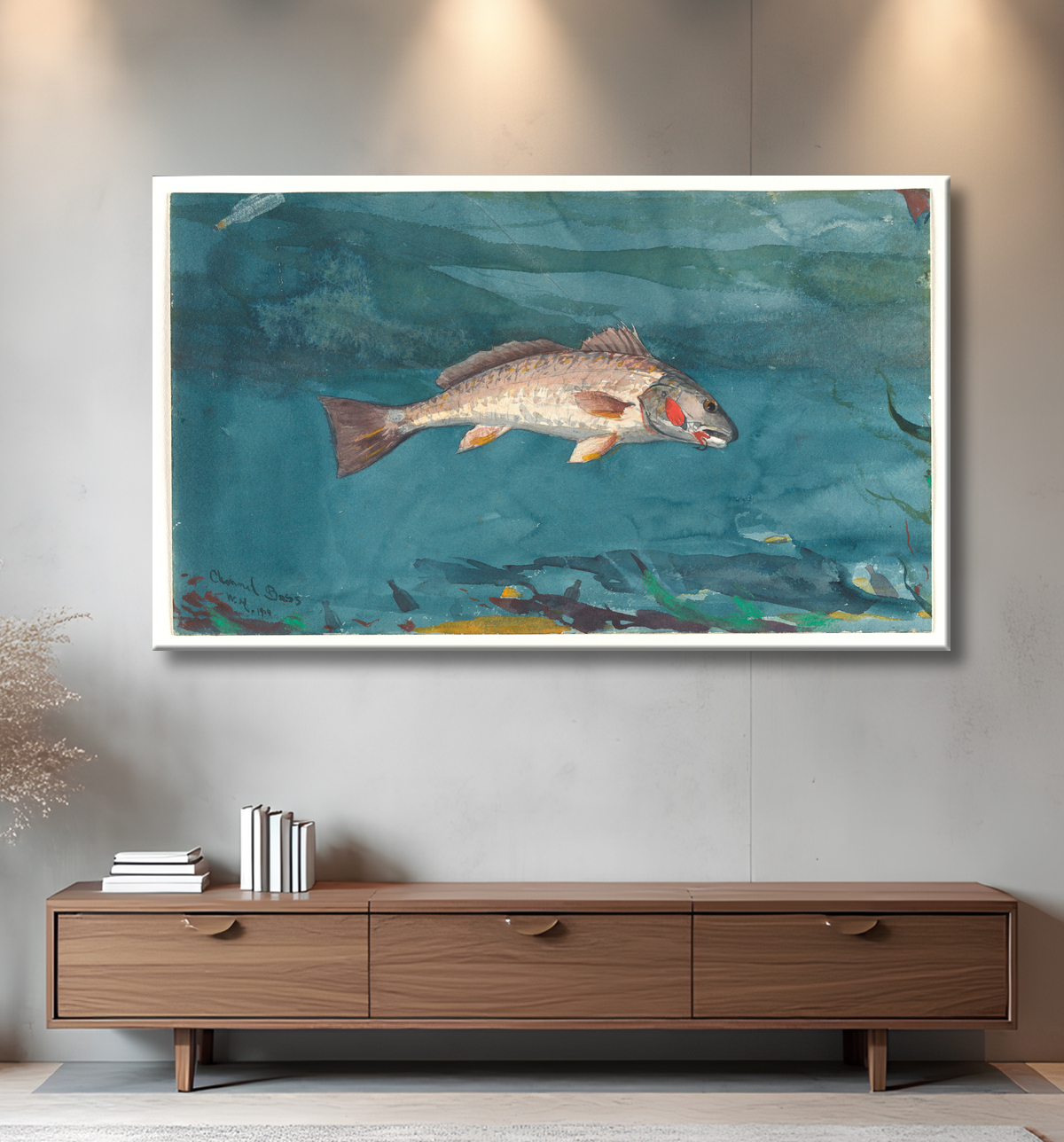 Reproduction Basse de canal de Winslow Homer avec decor