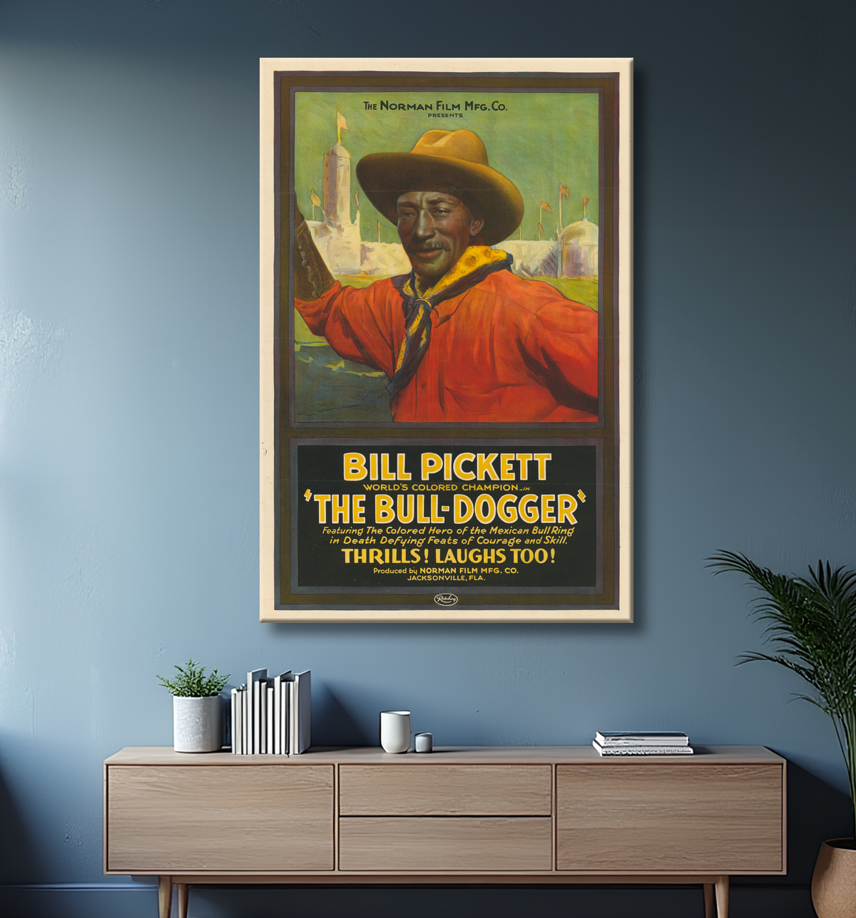 Reproduction Bill Picket de Ritchey Lithographic Corporation, active 1920 - 1929? avec decor