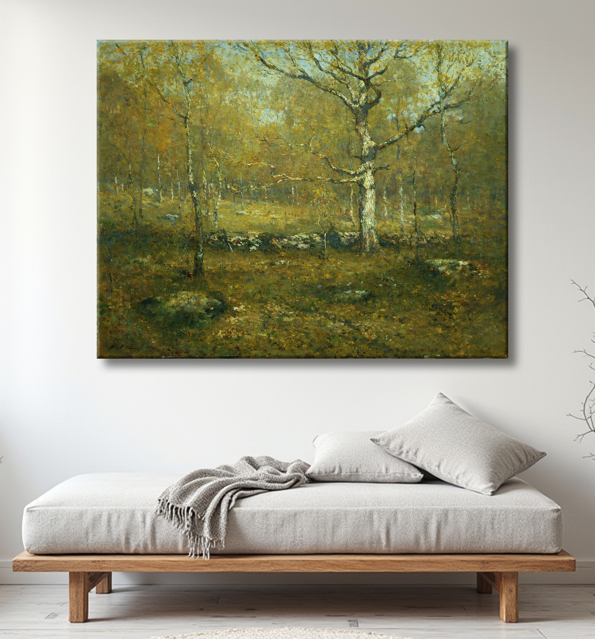 Reproduction Bois de printemps de Henry Ward Ranger avec decor
