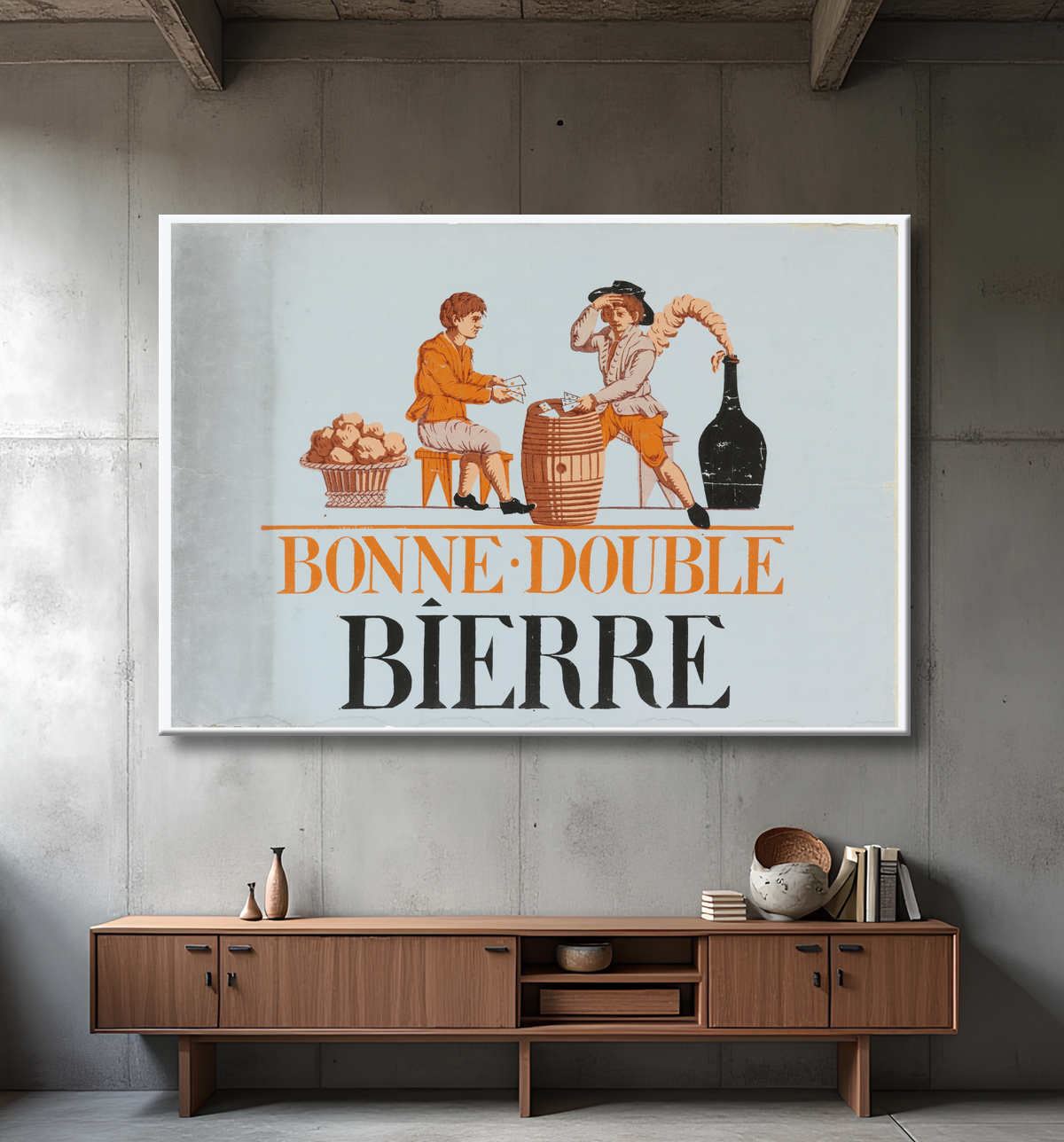 Reproduction Bonne-Double Bierre de Paulot and Carré avec decor