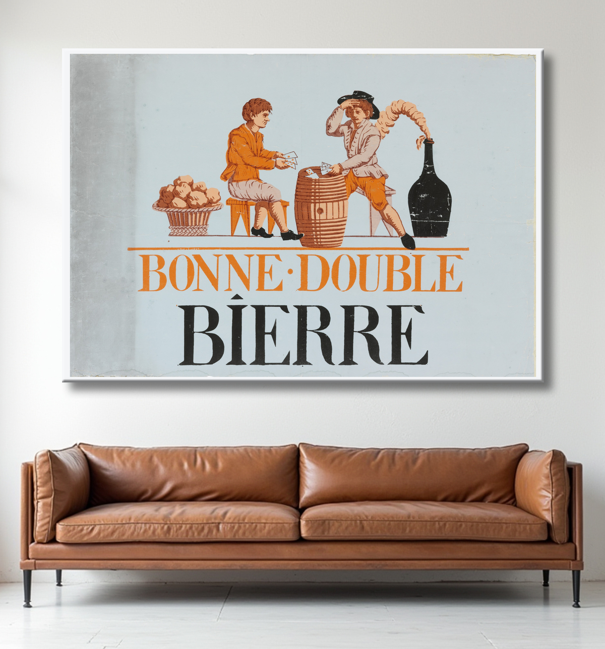 Reproduction Bonne-Double Bierre de Paulot and Carré avec decor