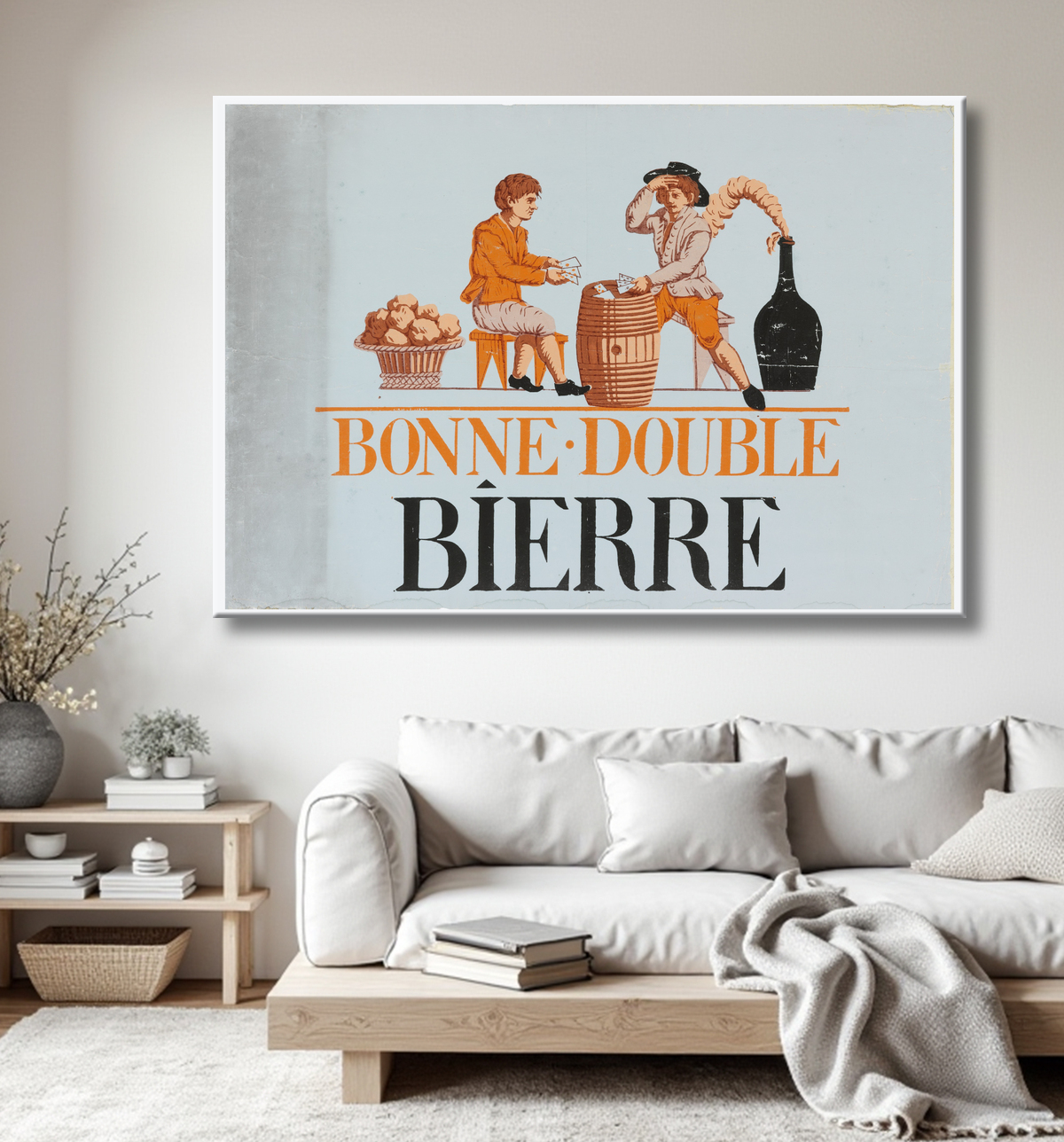 Reproduction Bonne-Double Bierre de Paulot and Carré avec decor