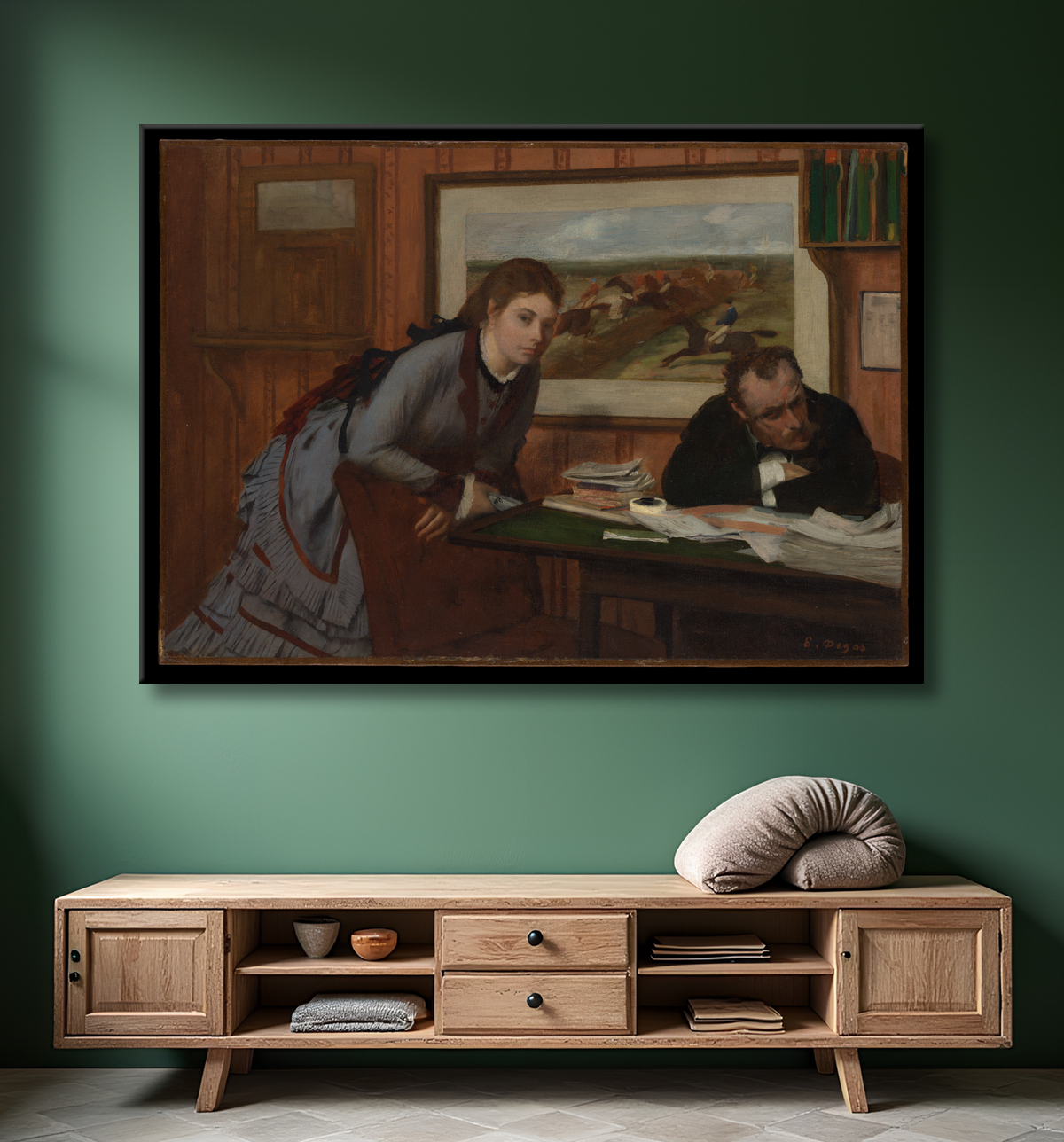 Reproduction bouder de Edgar Degas avec decor