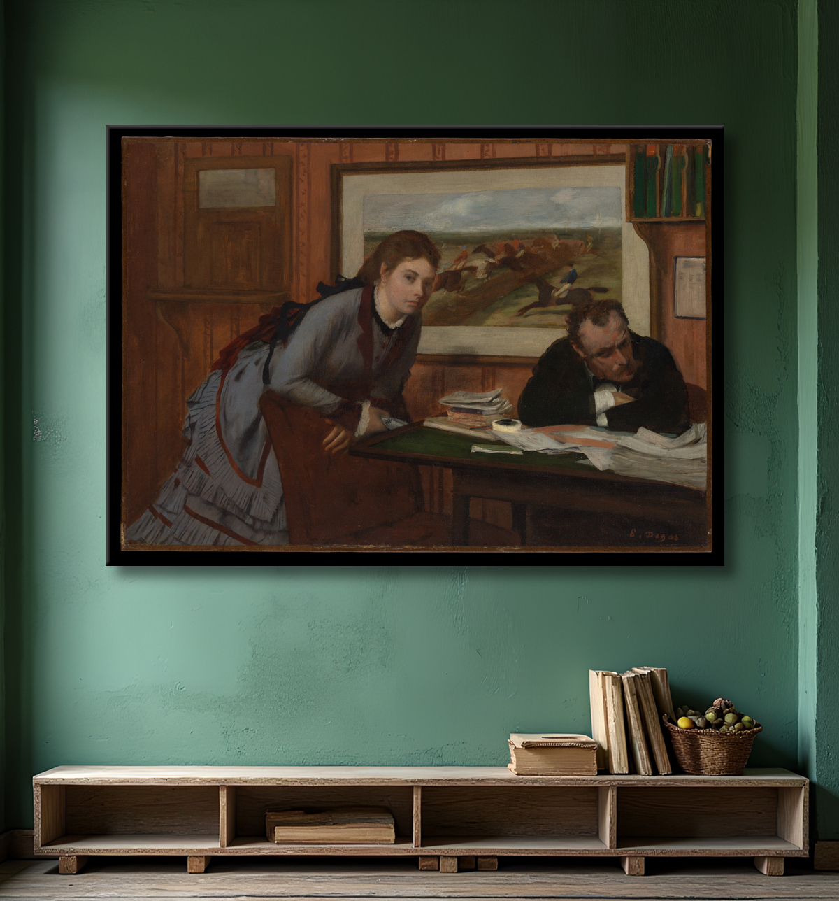 Reproduction bouder de Edgar Degas avec decor