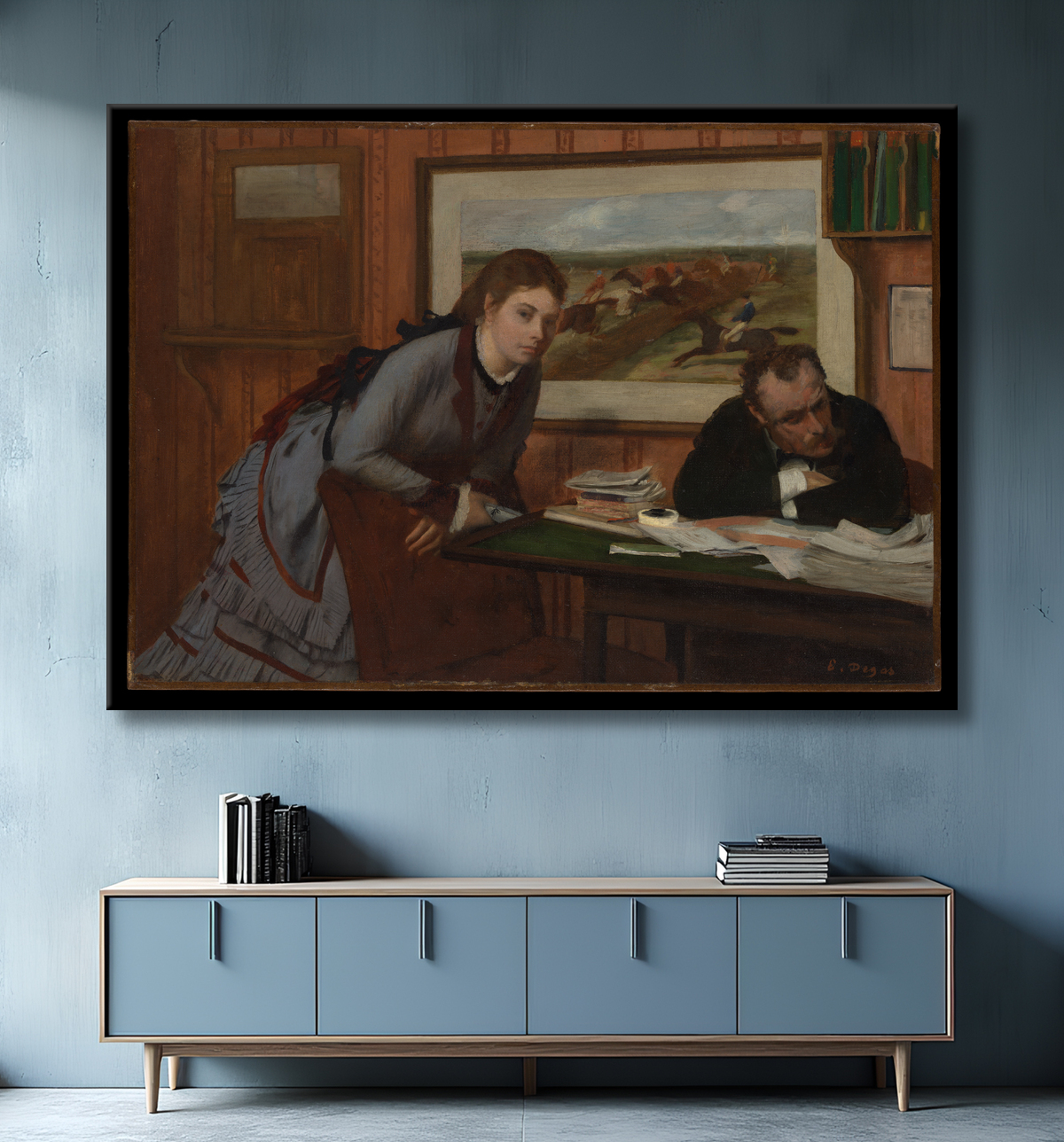 Reproduction bouder de Edgar Degas avec decor