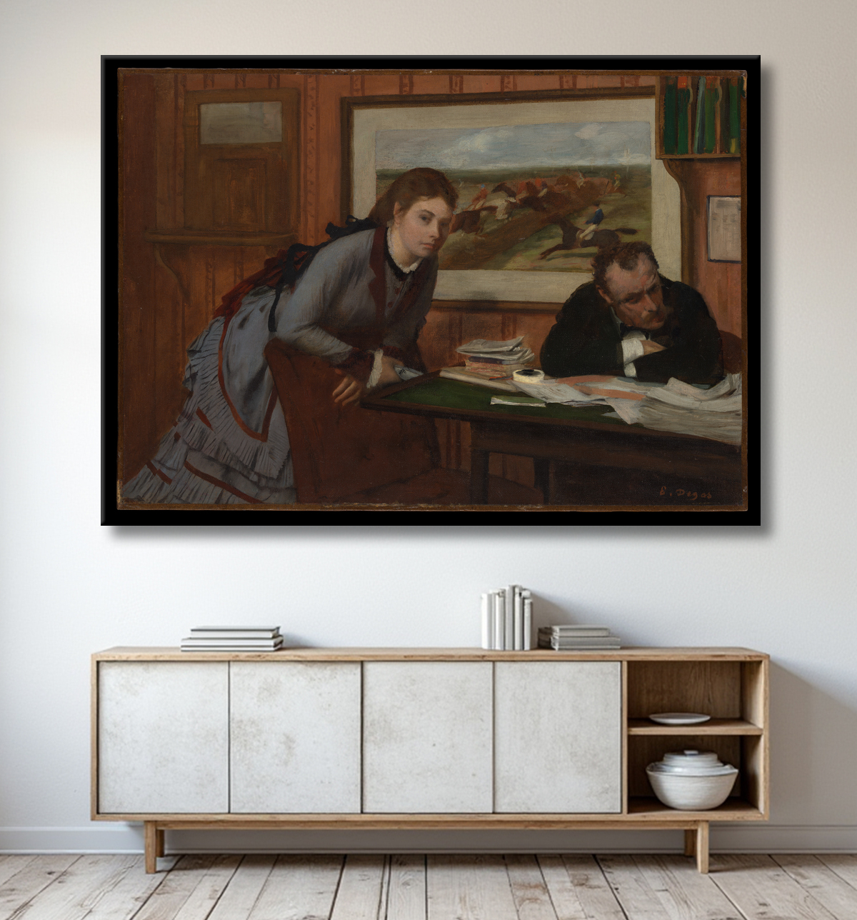 Reproduction bouder de Edgar Degas avec decor