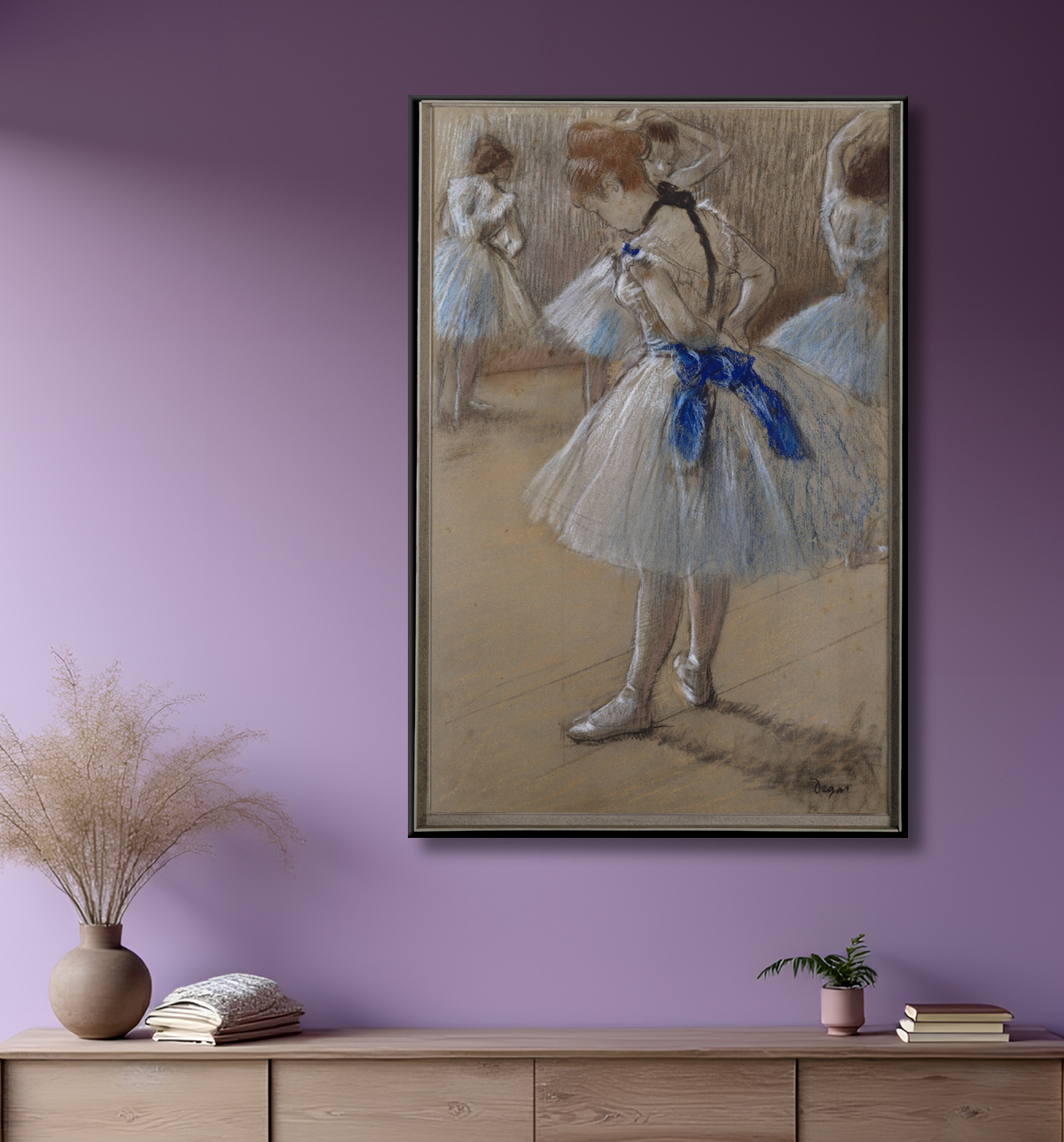 Reproduction Danseur de Edgar Degas avec decor