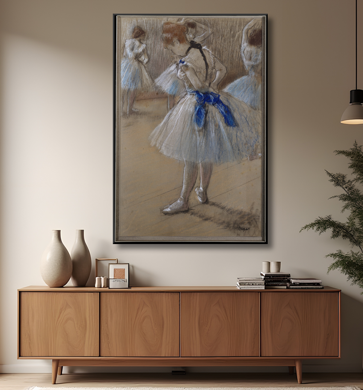 Reproduction Danseur de Edgar Degas avec decor