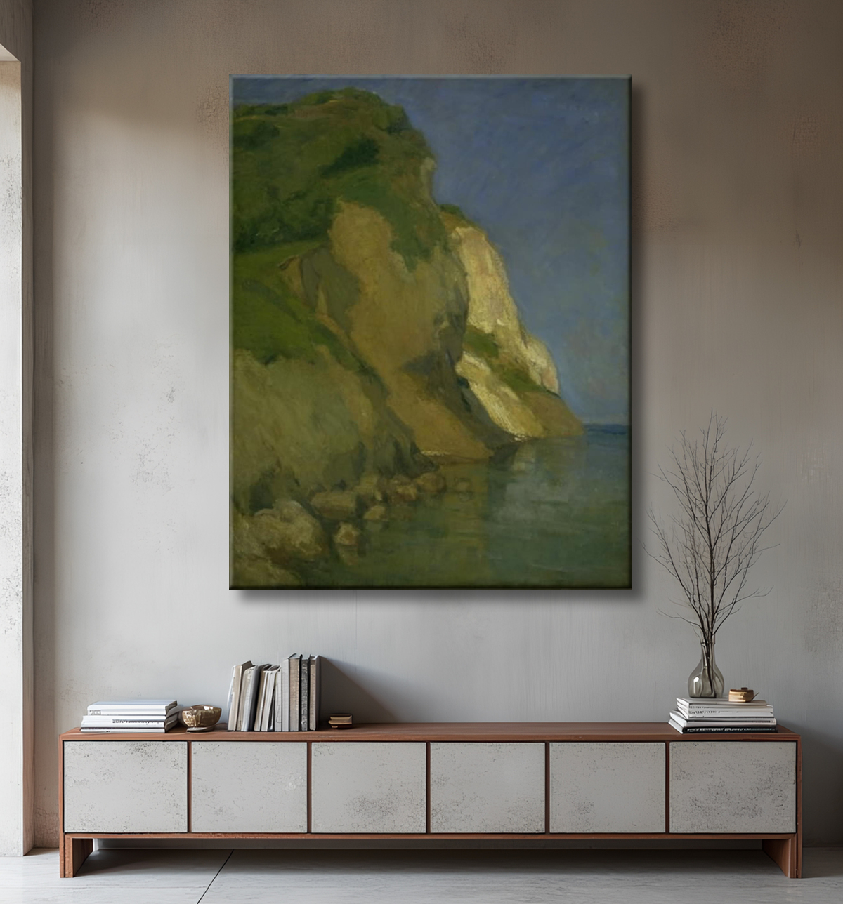 Reproduction De Møens Klint de Isakson, Karl avec decor