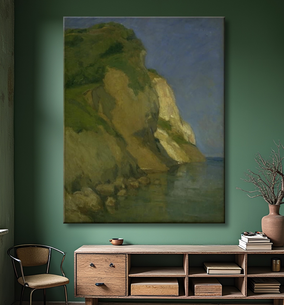 Reproduction De Møens Klint de Isakson, Karl avec decor