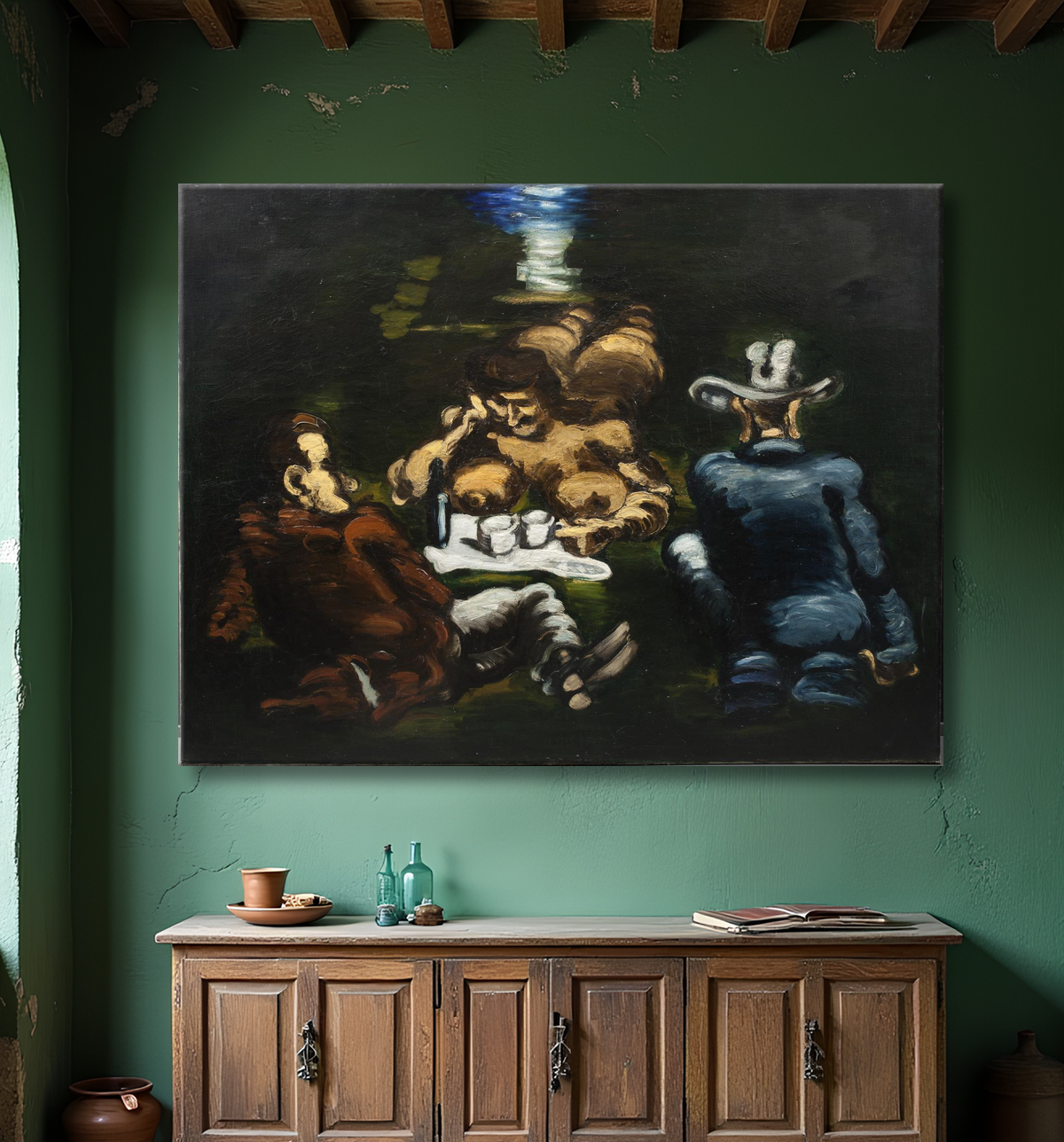 Reproduction Déjeuner sur l'herbe de Lundstrøm, Vilhelm avec decor