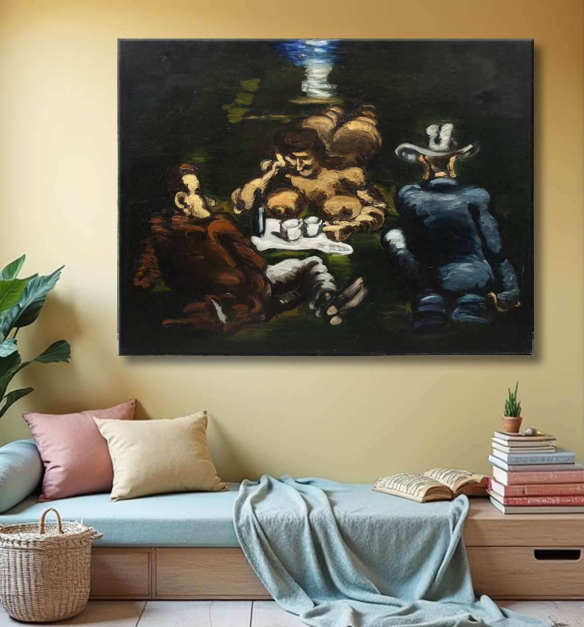 Reproduction Déjeuner sur l'herbe de Lundstrøm, Vilhelm avec decor