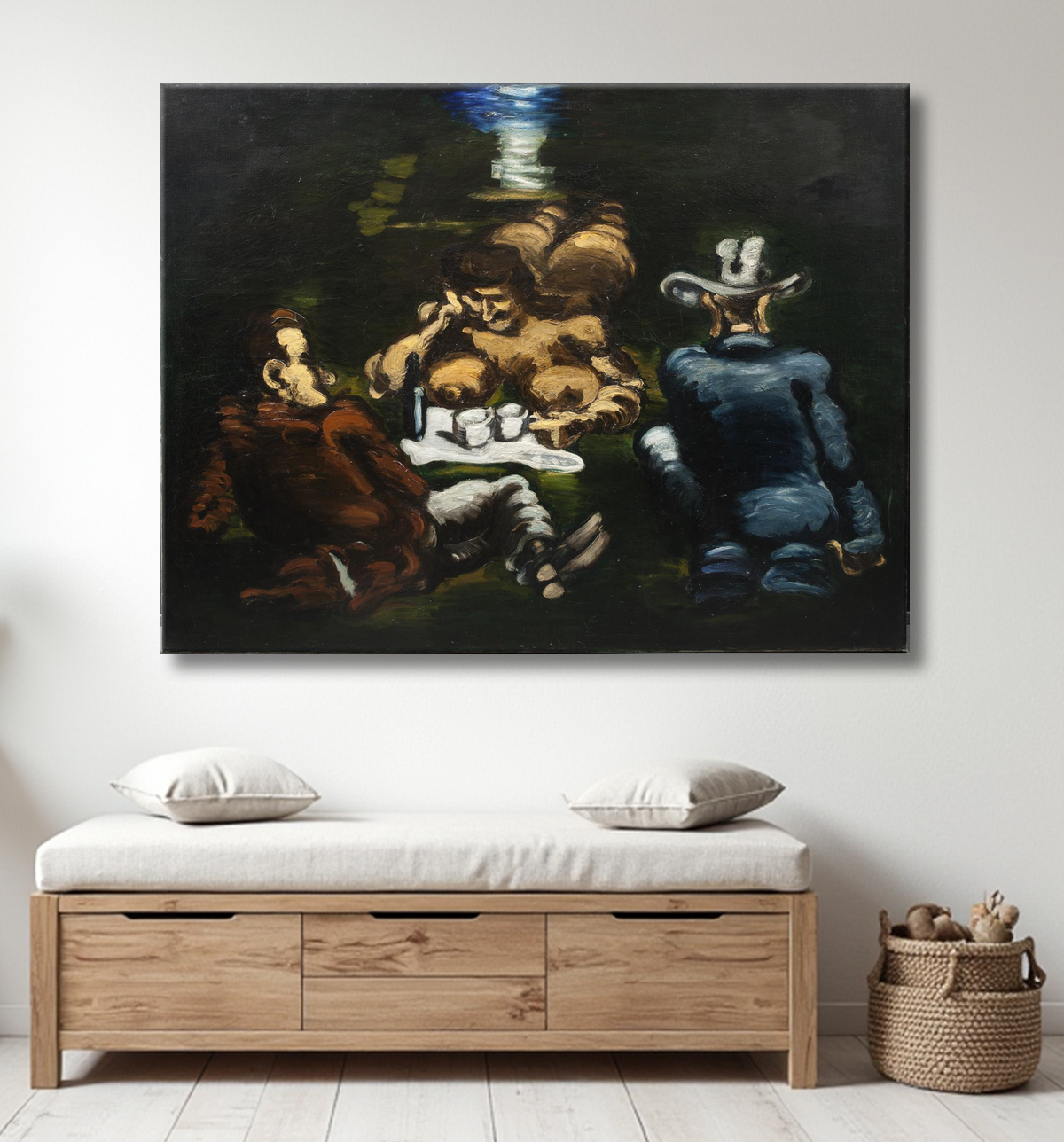 Reproduction Déjeuner sur l'herbe de Lundstrøm, Vilhelm avec decor