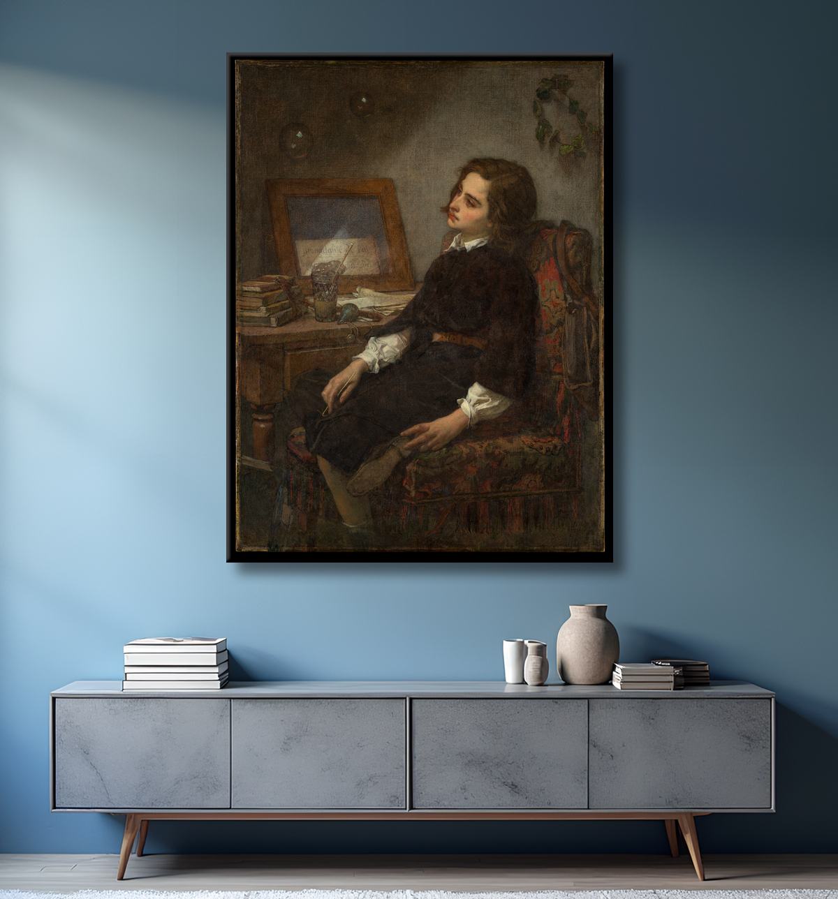 Reproduction Des bulles de savon de Thomas Couture avec decor