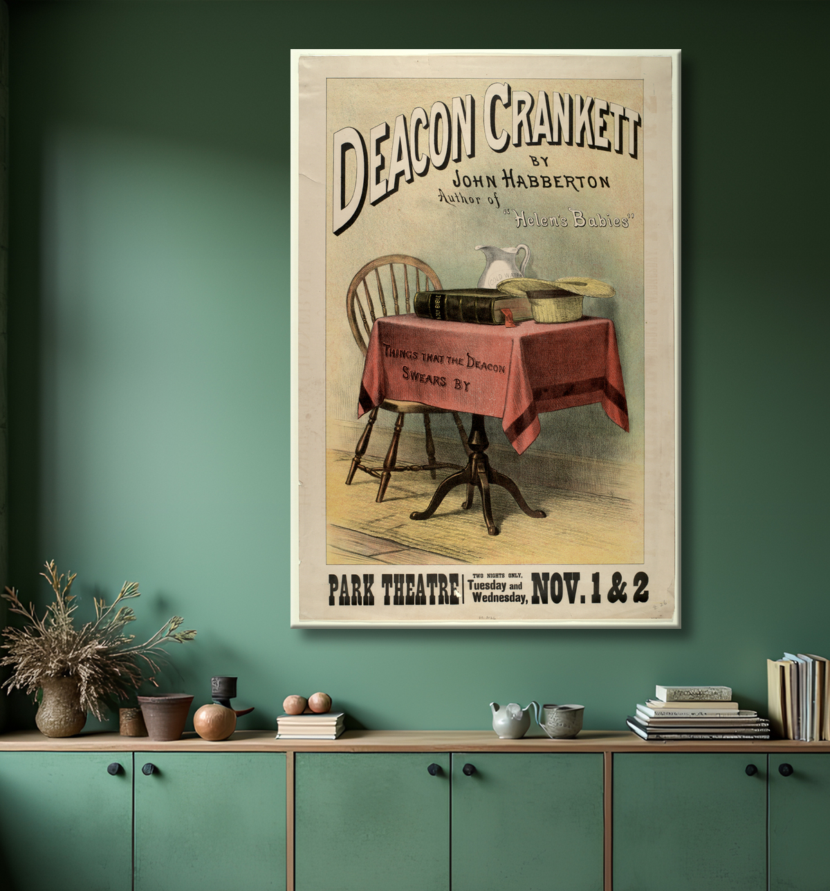 Reproduction Diacre Crankett de unknown avec decor