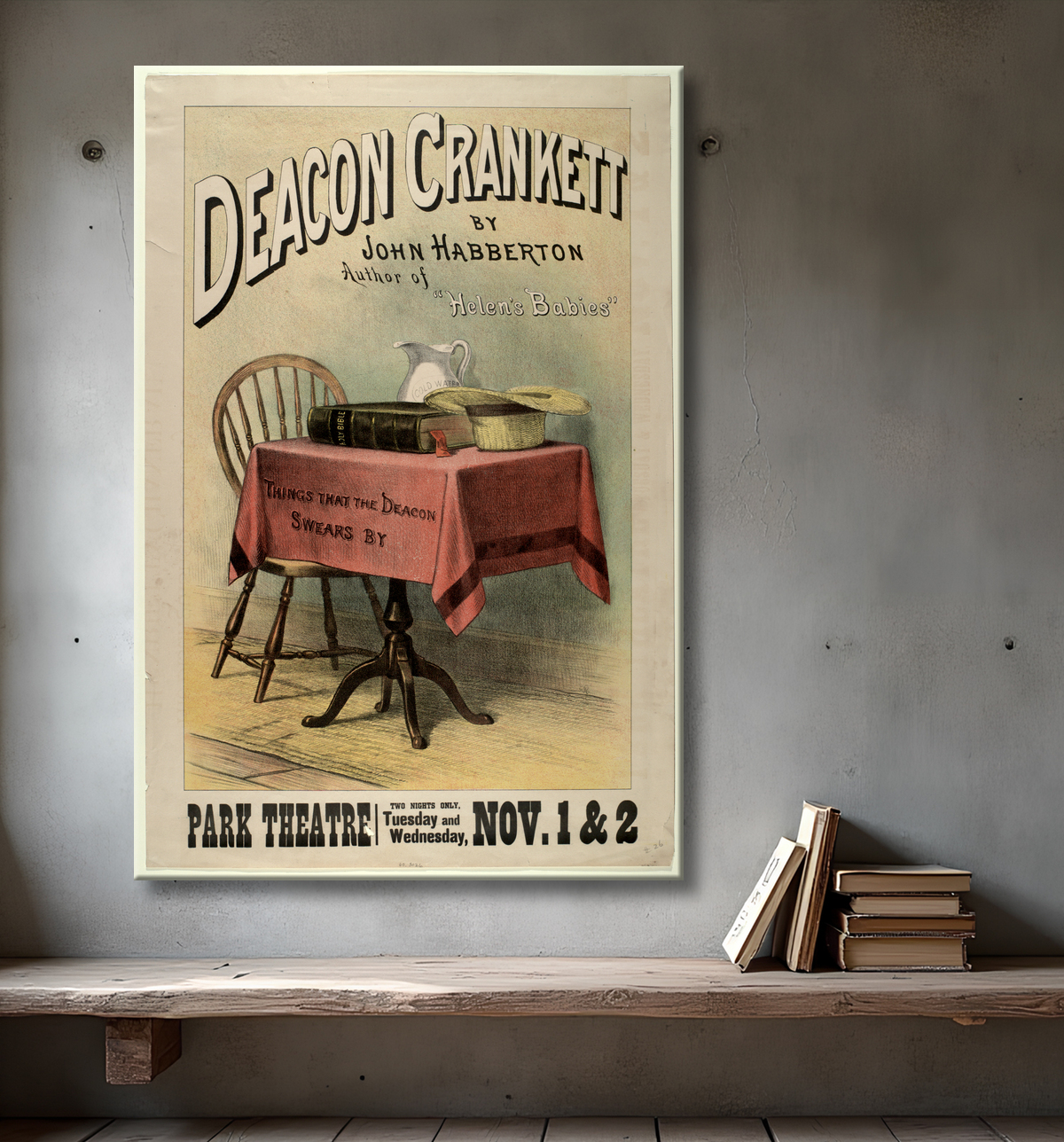 Reproduction Diacre Crankett de unknown avec decor