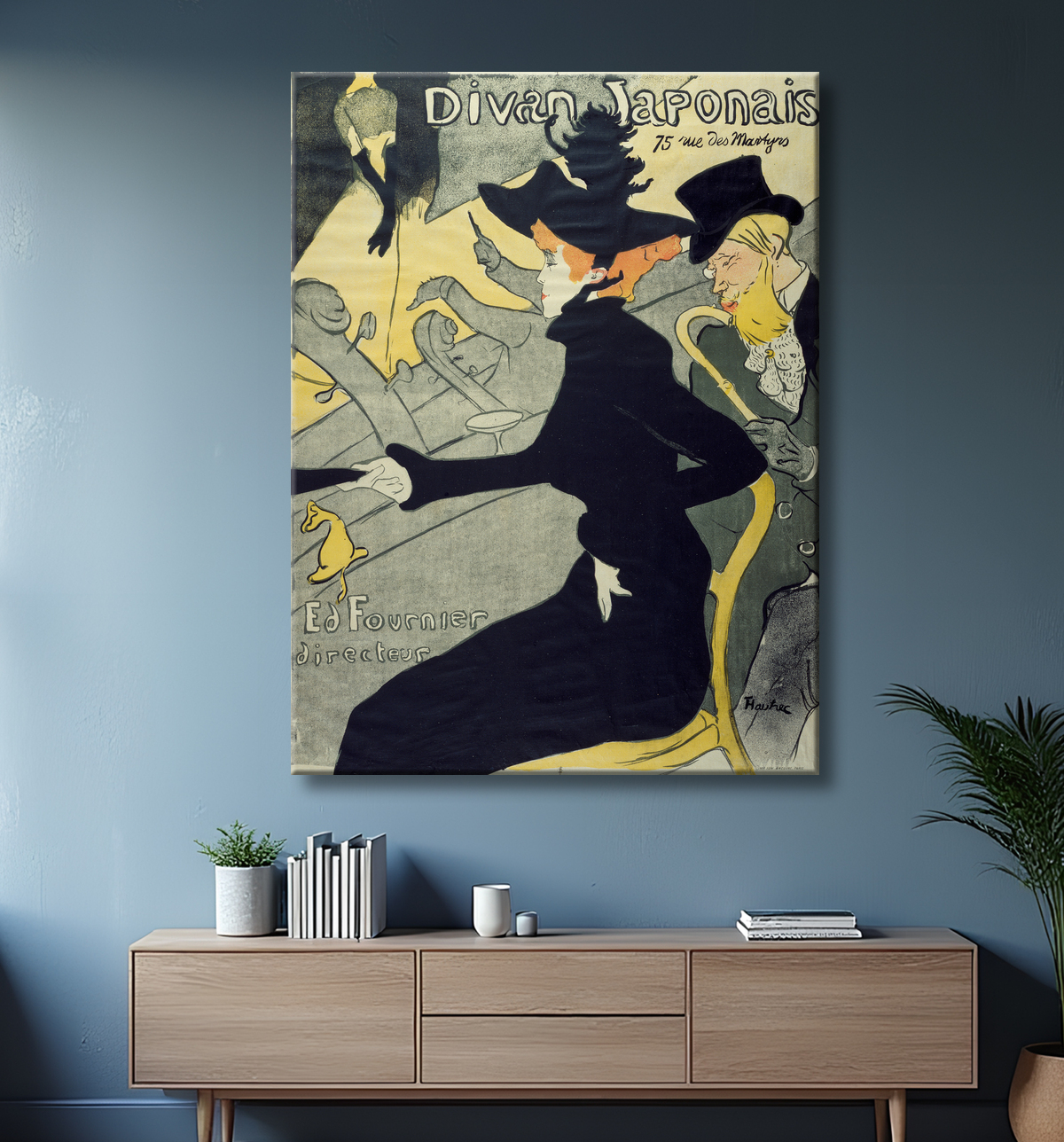 Reproduction Divan Japonais de Henri de Toulouse-Lautrec avec decor