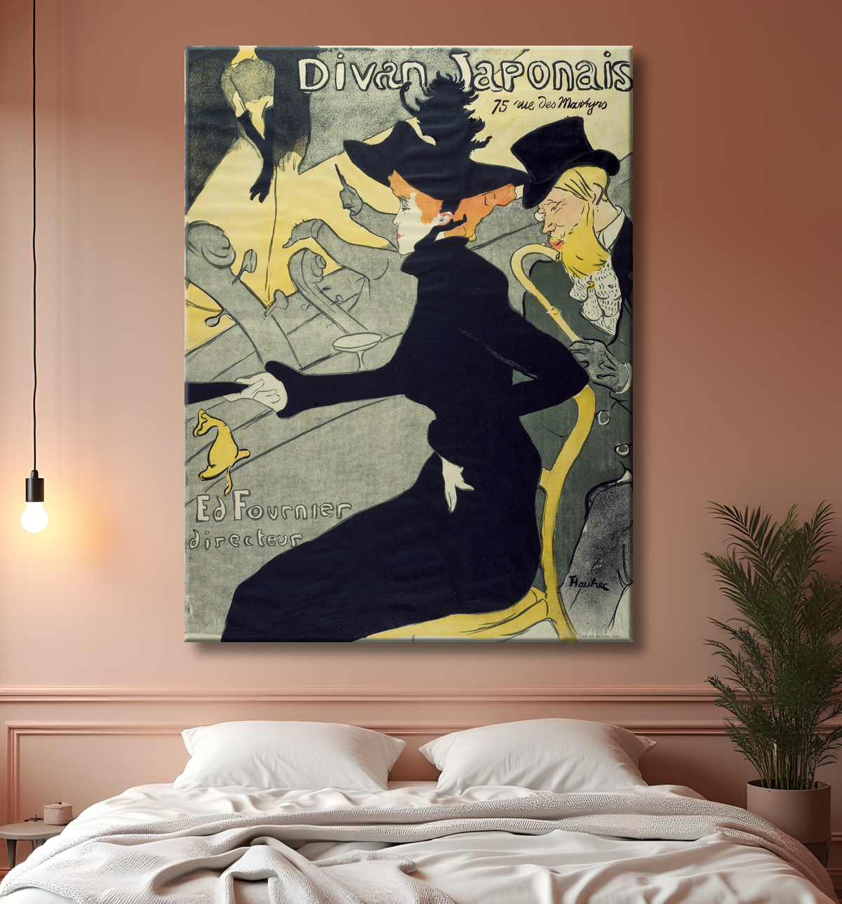 Reproduction Divan Japonais de Henri de Toulouse-Lautrec avec decor