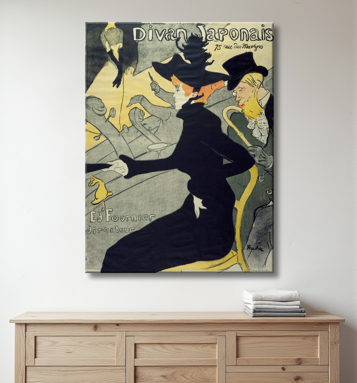 Reproduction Divan Japonais de Henri de Toulouse-Lautrec avec decor