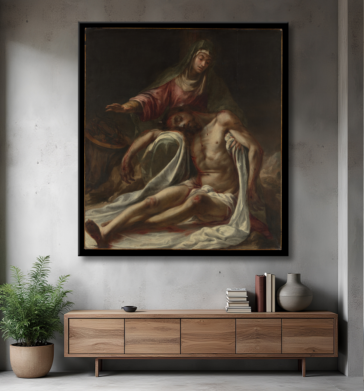 Reproduction Dommage de Juan de Valdés Leal avec decor