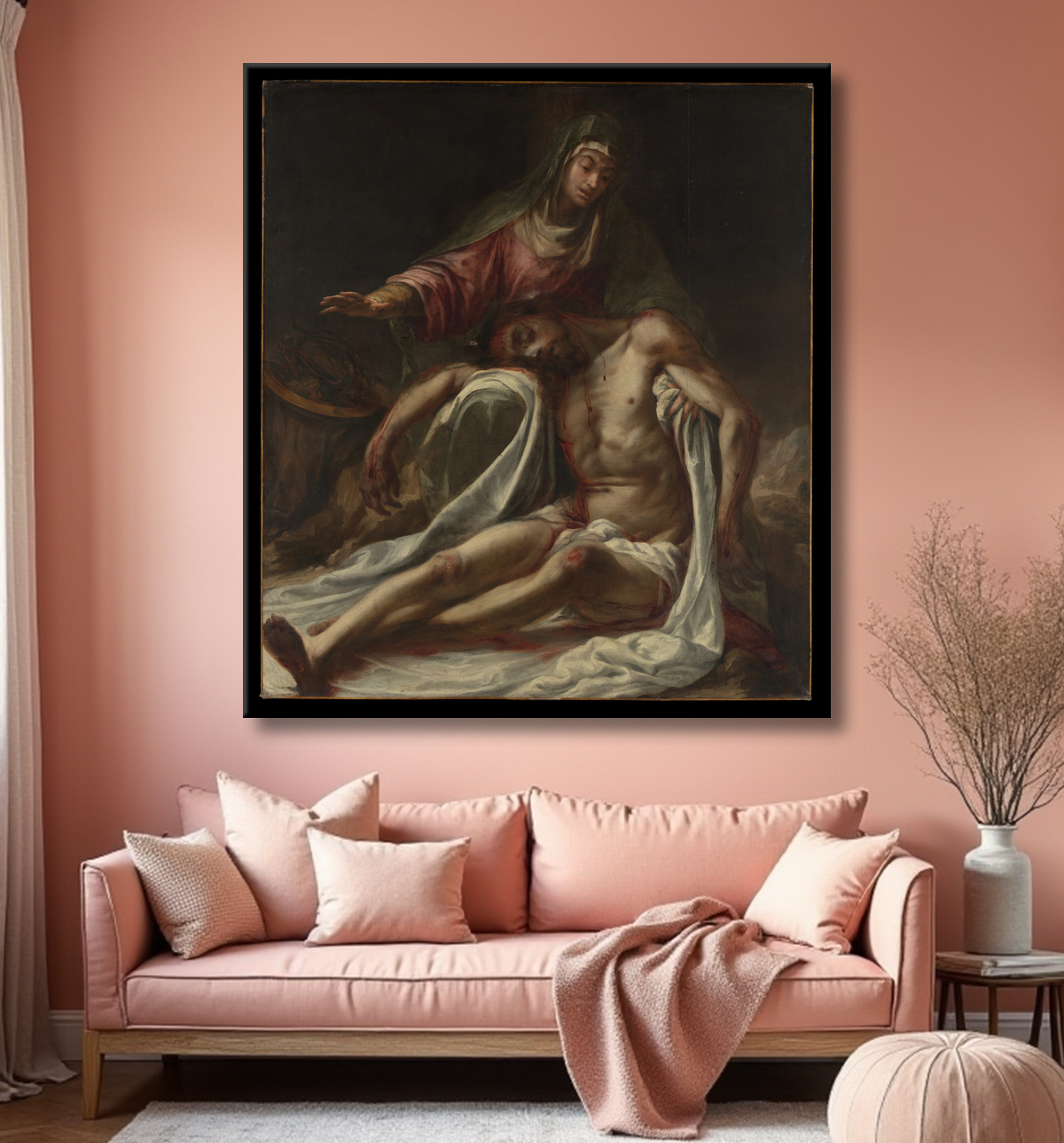 Reproduction Dommage de Juan de Valdés Leal avec decor