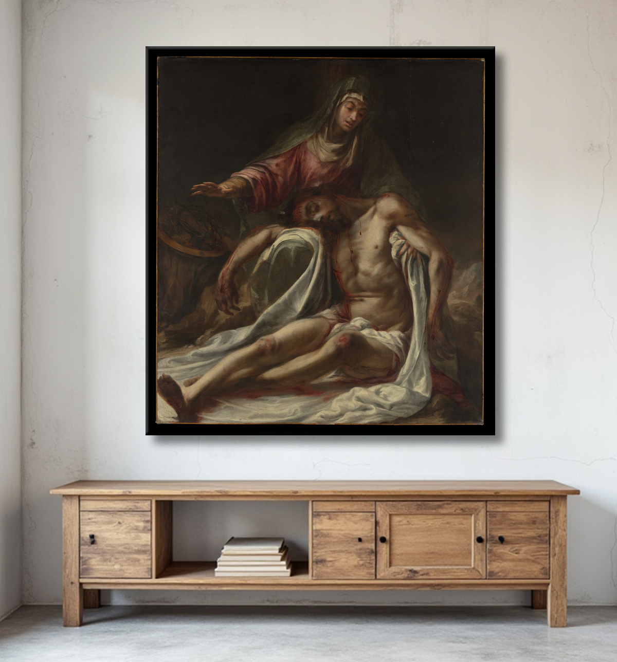 Reproduction Dommage de Juan de Valdés Leal avec decor