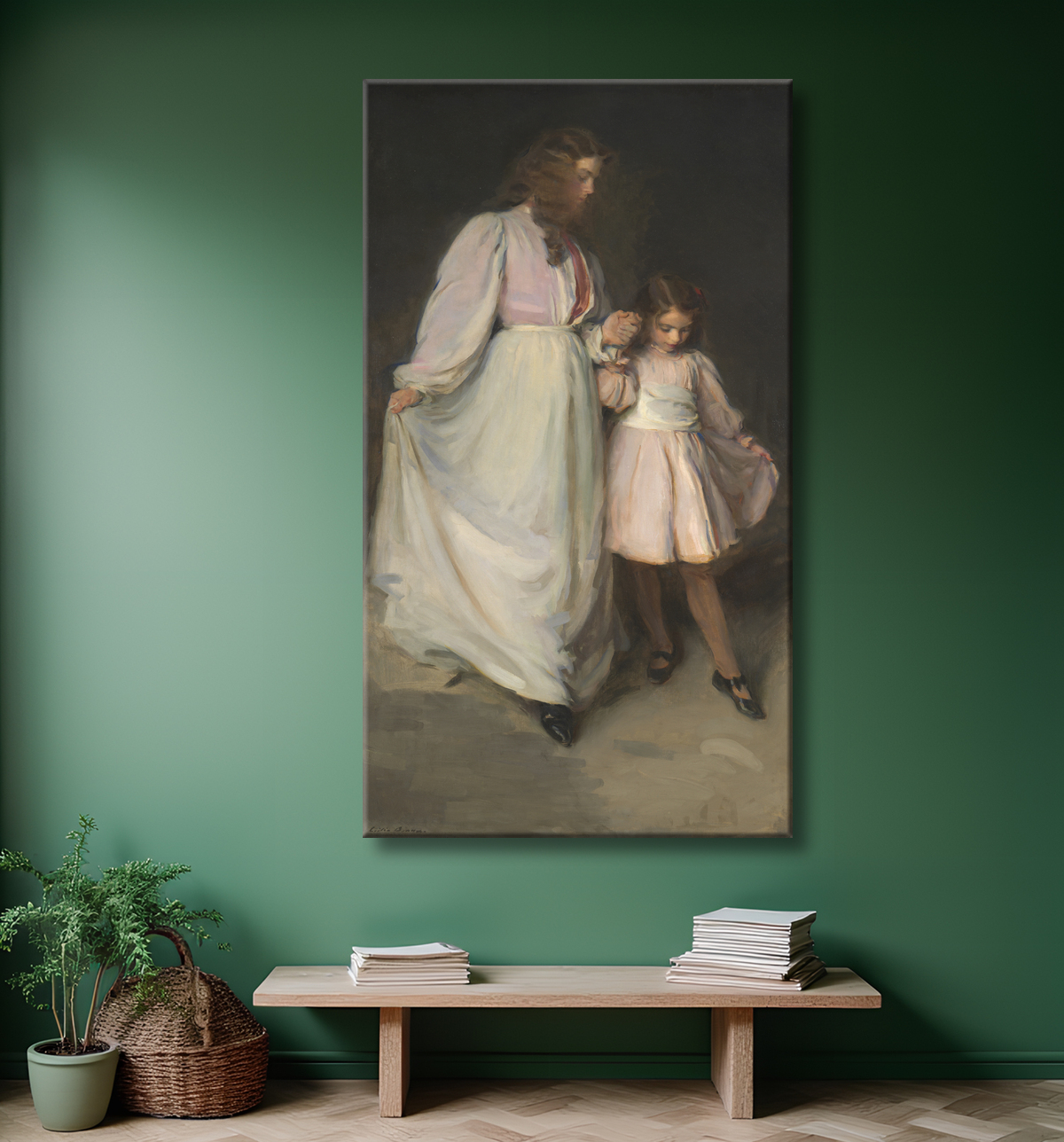 Reproduction Dorothée et Francesca de Cecilia Beaux avec decor