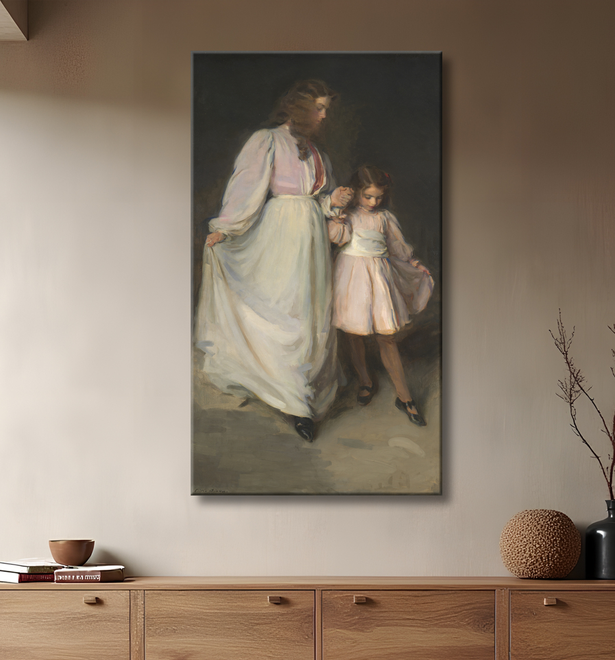 Reproduction Dorothée et Francesca de Cecilia Beaux avec decor
