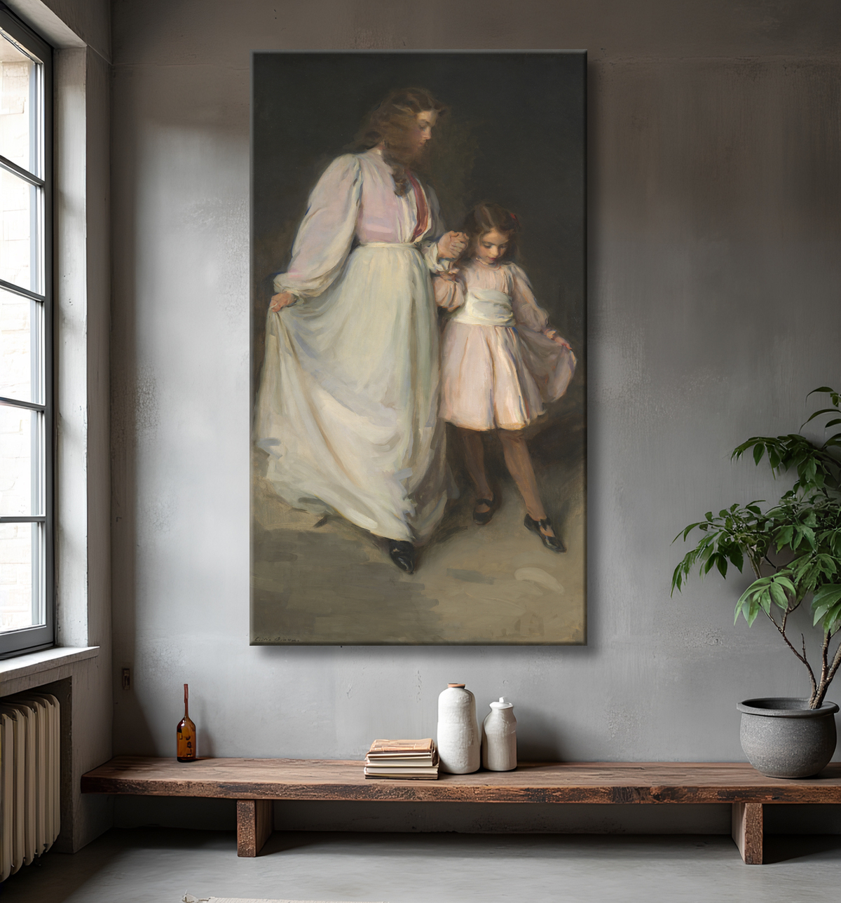 Reproduction Dorothée et Francesca de Cecilia Beaux avec decor