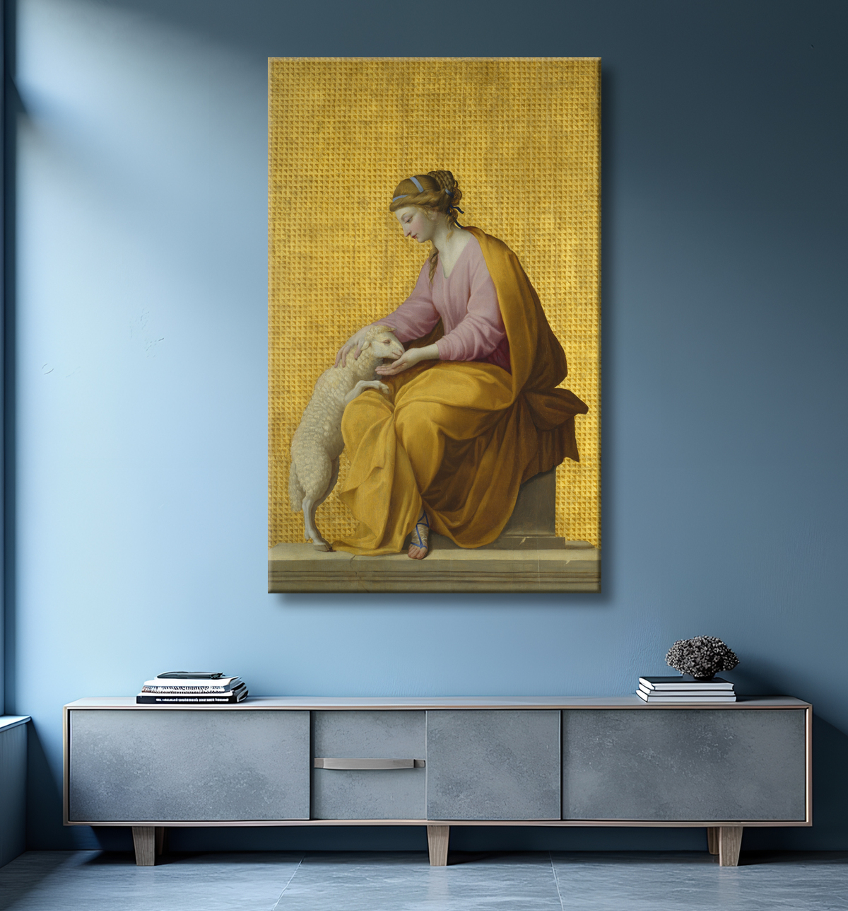 Reproduction Douceur de Eustache Le Sueur avec decor
