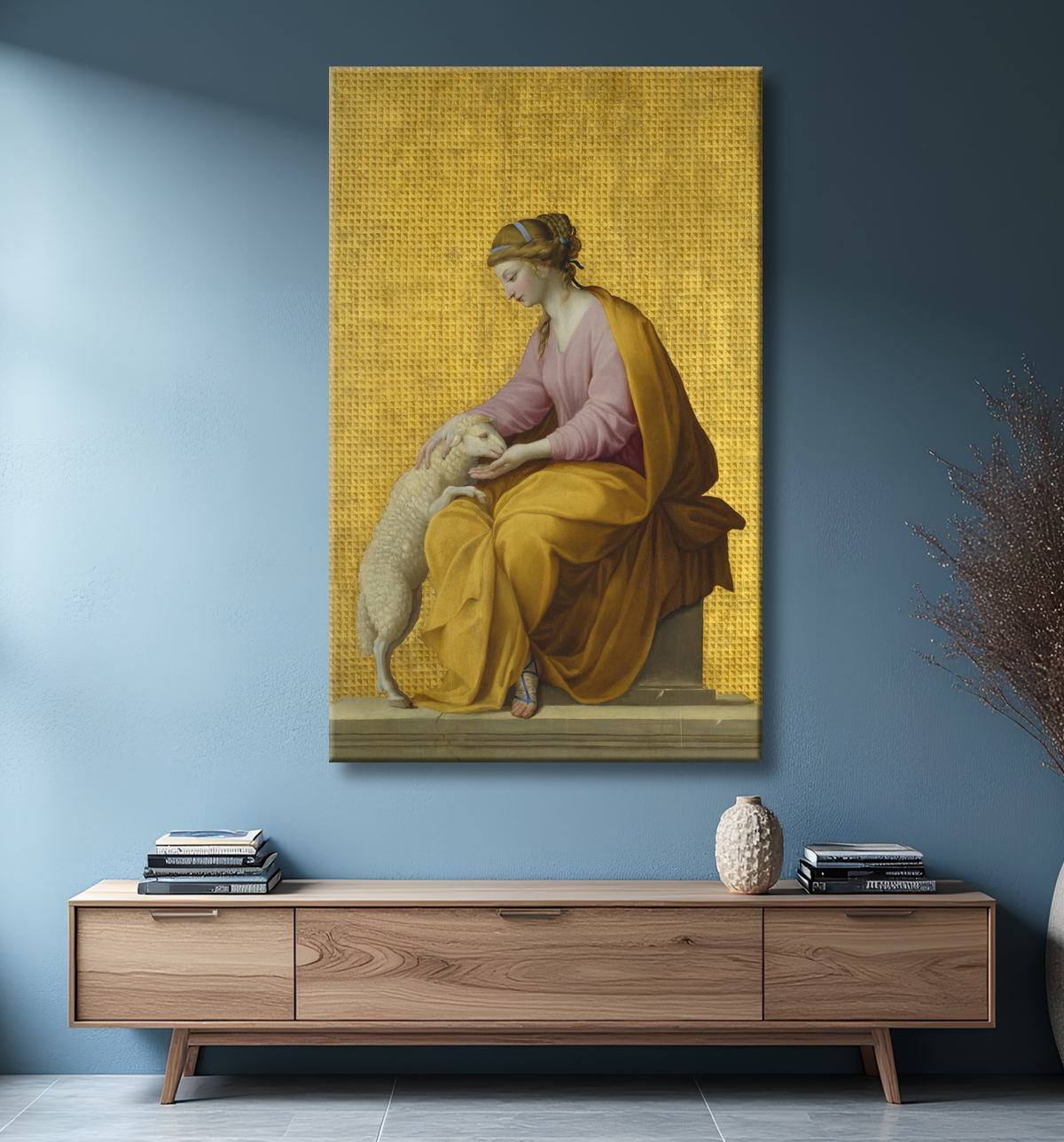 Reproduction Douceur de Eustache Le Sueur avec decor