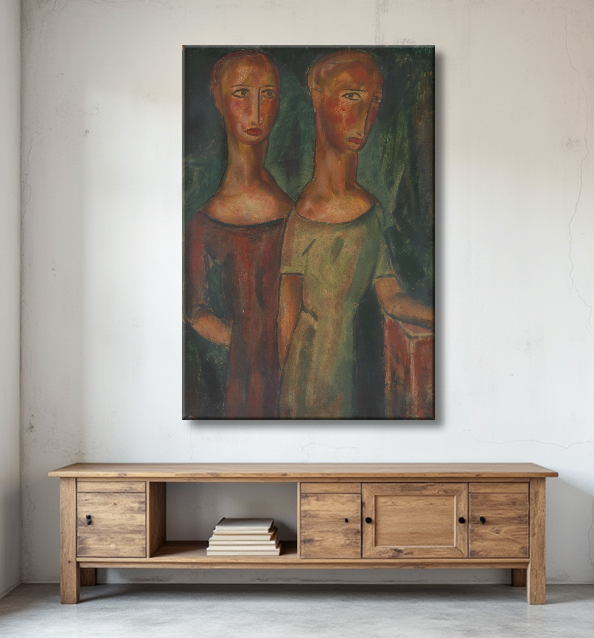Reproduction Dualité de Alfred H. Maurer, born New York City 1868-died New York City 1932 avec decor