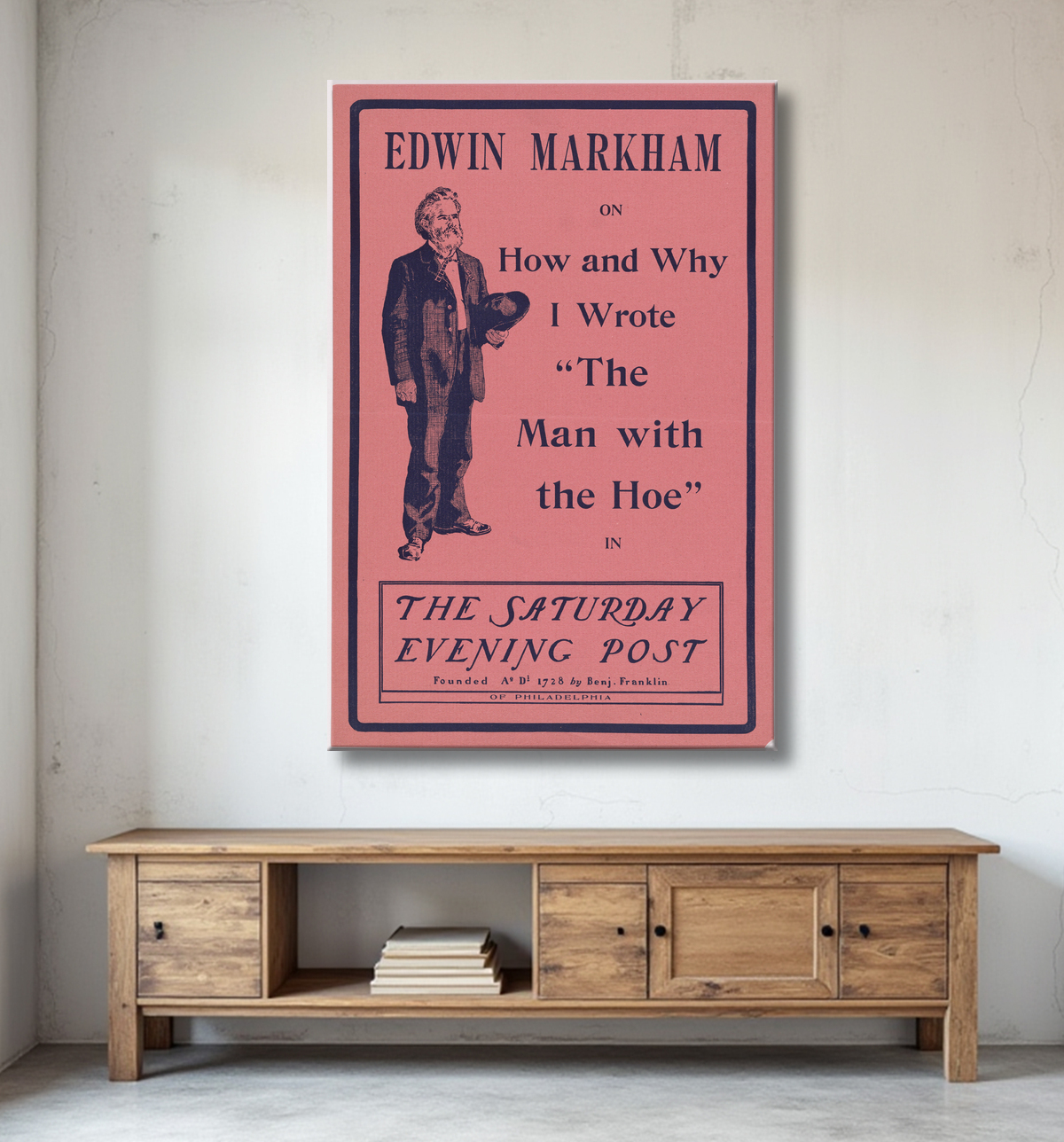 Reproduction Edwin Markham de Unidentified Artist avec decor