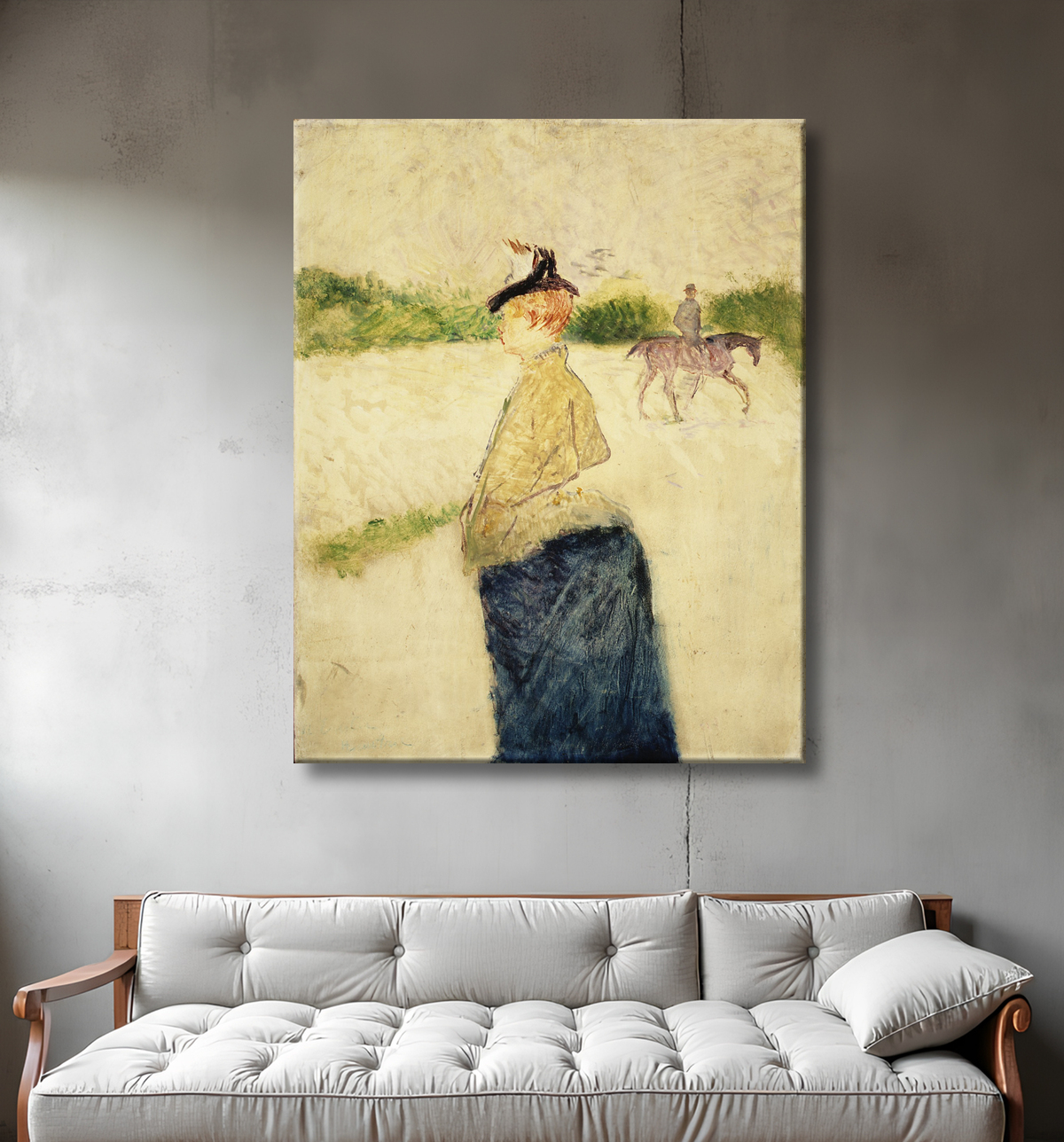 Reproduction Émilie de Henri de Toulouse-Lautrec avec decor