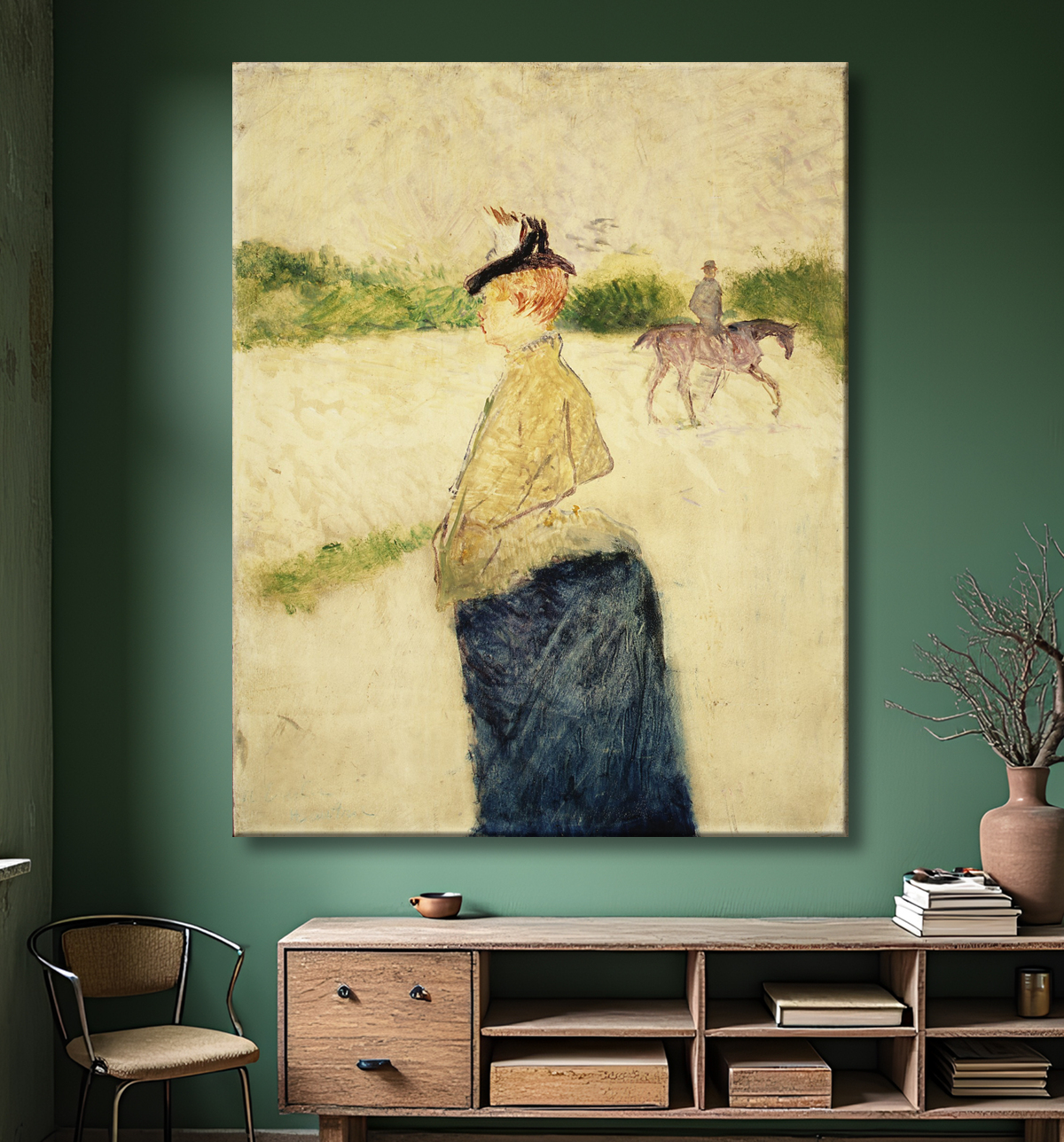Reproduction Émilie de Henri de Toulouse-Lautrec avec decor