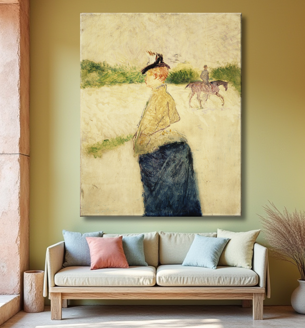 Reproduction Émilie de Henri de Toulouse-Lautrec avec decor