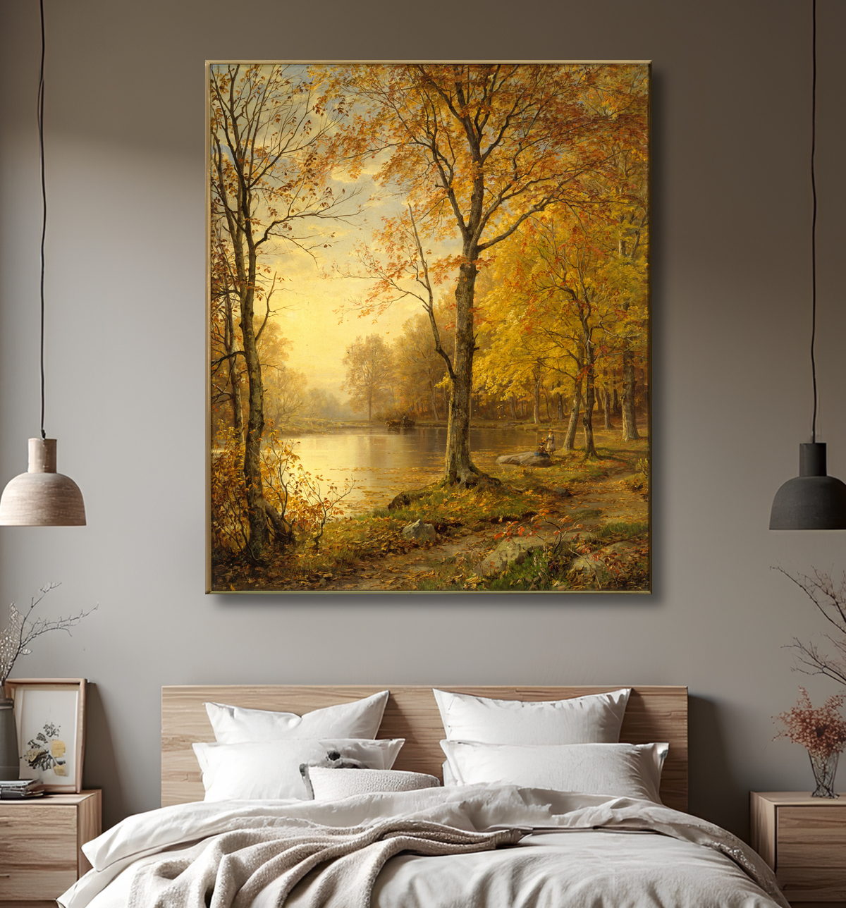 Reproduction Été indien de William Trost Richards avec decor