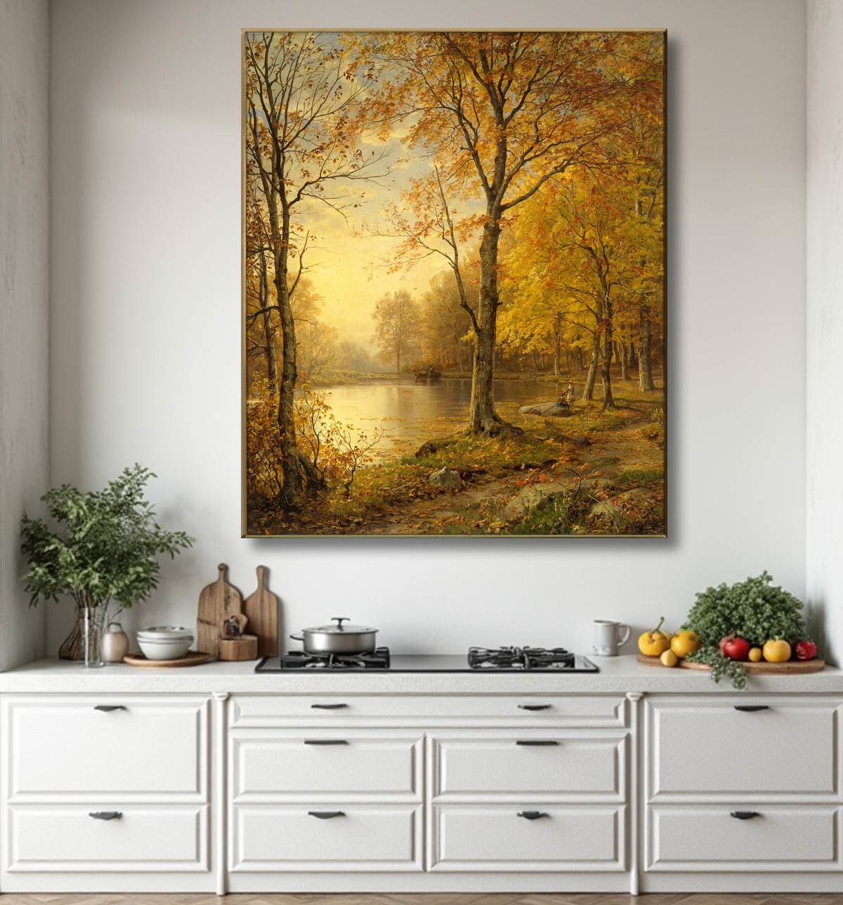 Reproduction Été indien de William Trost Richards avec decor