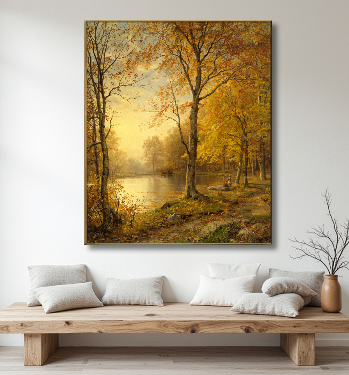 Reproduction Été indien de William Trost Richards avec decor