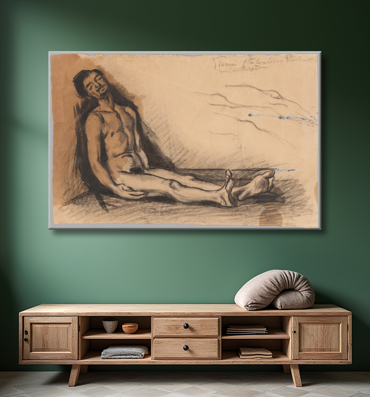 Poster made in France encadré ou toile imprimée. Etude pour L'Autopsie...