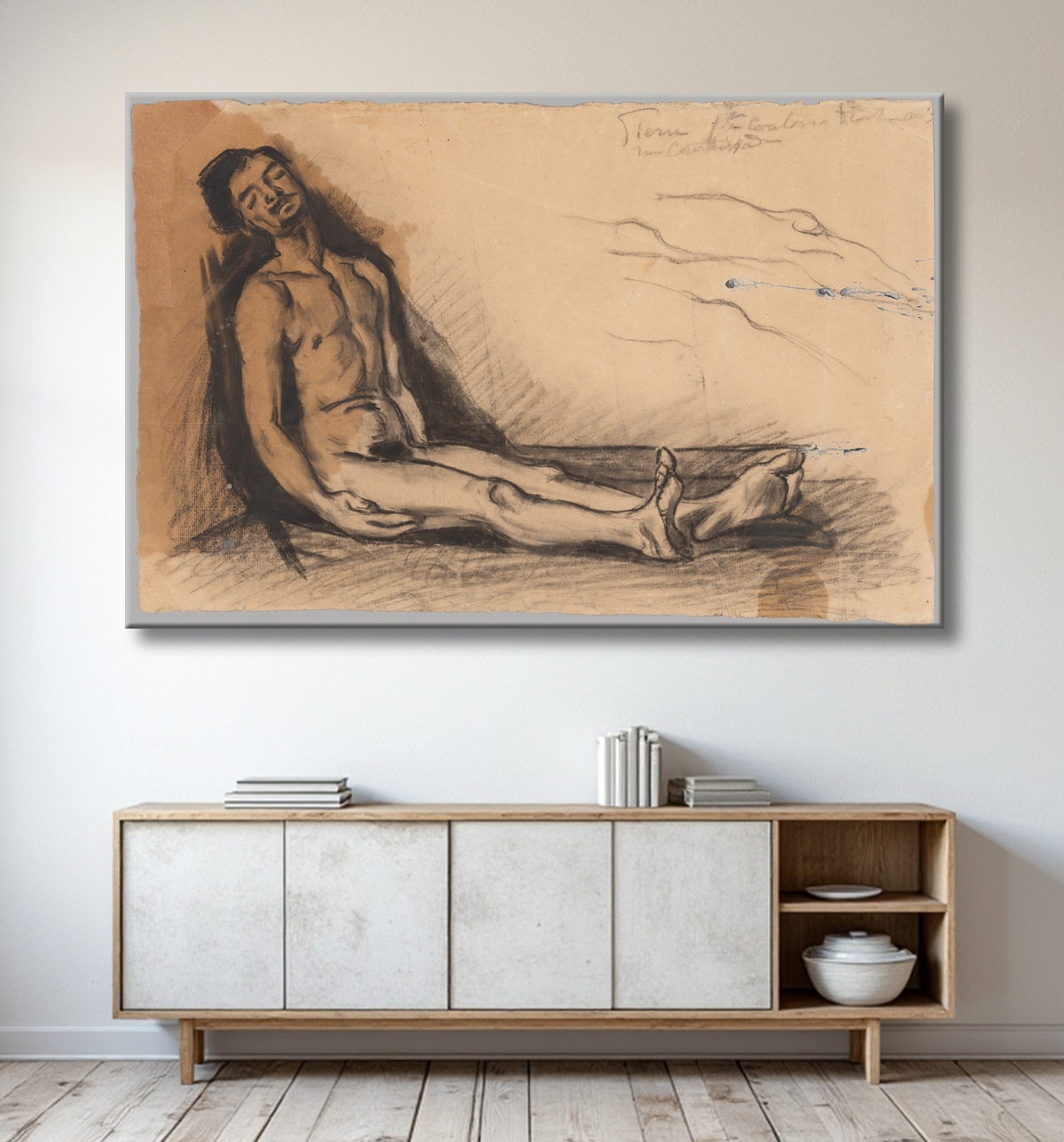 Reproduction Etude pour L'Autopsie de Paul Cézanne avec decor