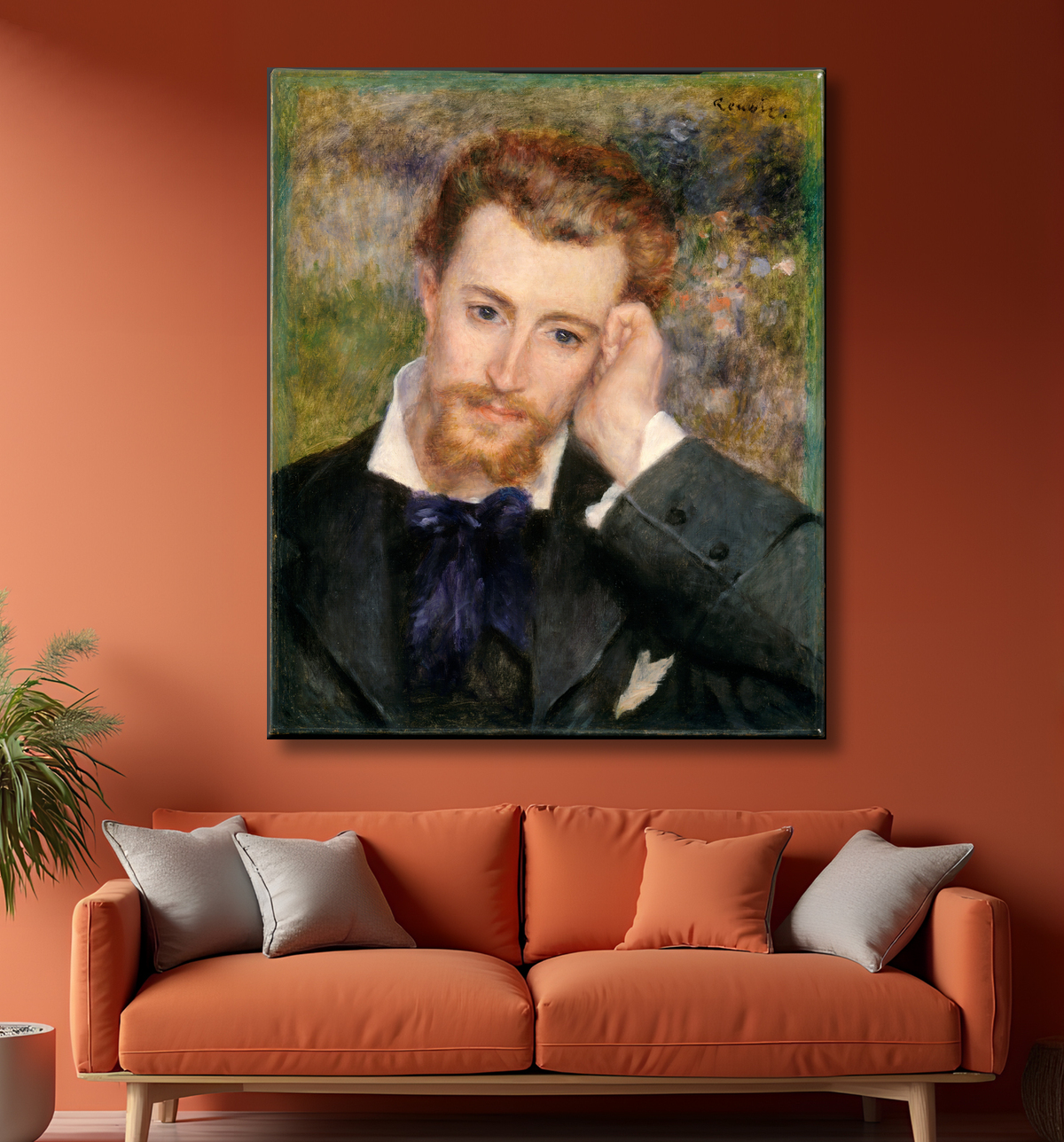 Reproduction Eugène Murer (Hyacinthe-Eugène Meunier, 1841–1906) de Auguste Renoir avec decor