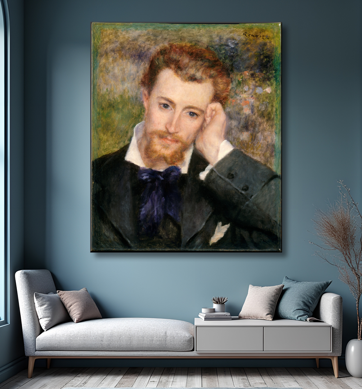 Reproduction Eugène Murer (Hyacinthe-Eugène Meunier, 1841–1906) de Auguste Renoir avec decor