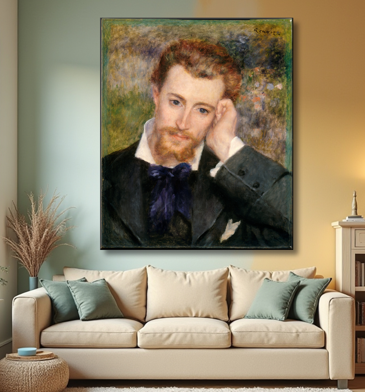 Reproduction Eugène Murer (Hyacinthe-Eugène Meunier, 1841–1906) de Auguste Renoir avec decor