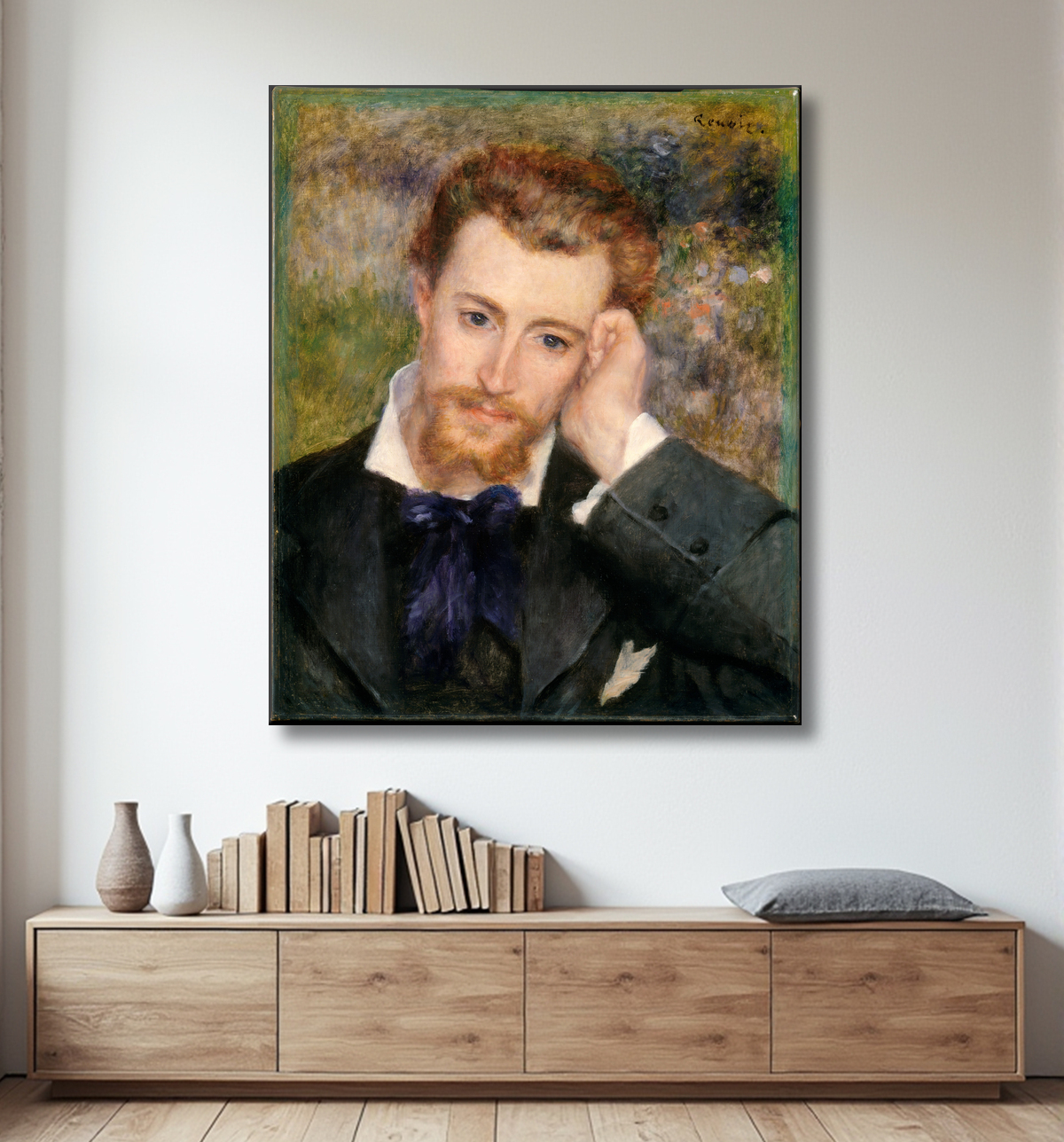 Reproduction Eugène Murer (Hyacinthe-Eugène Meunier, 1841–1906) de Auguste Renoir avec decor