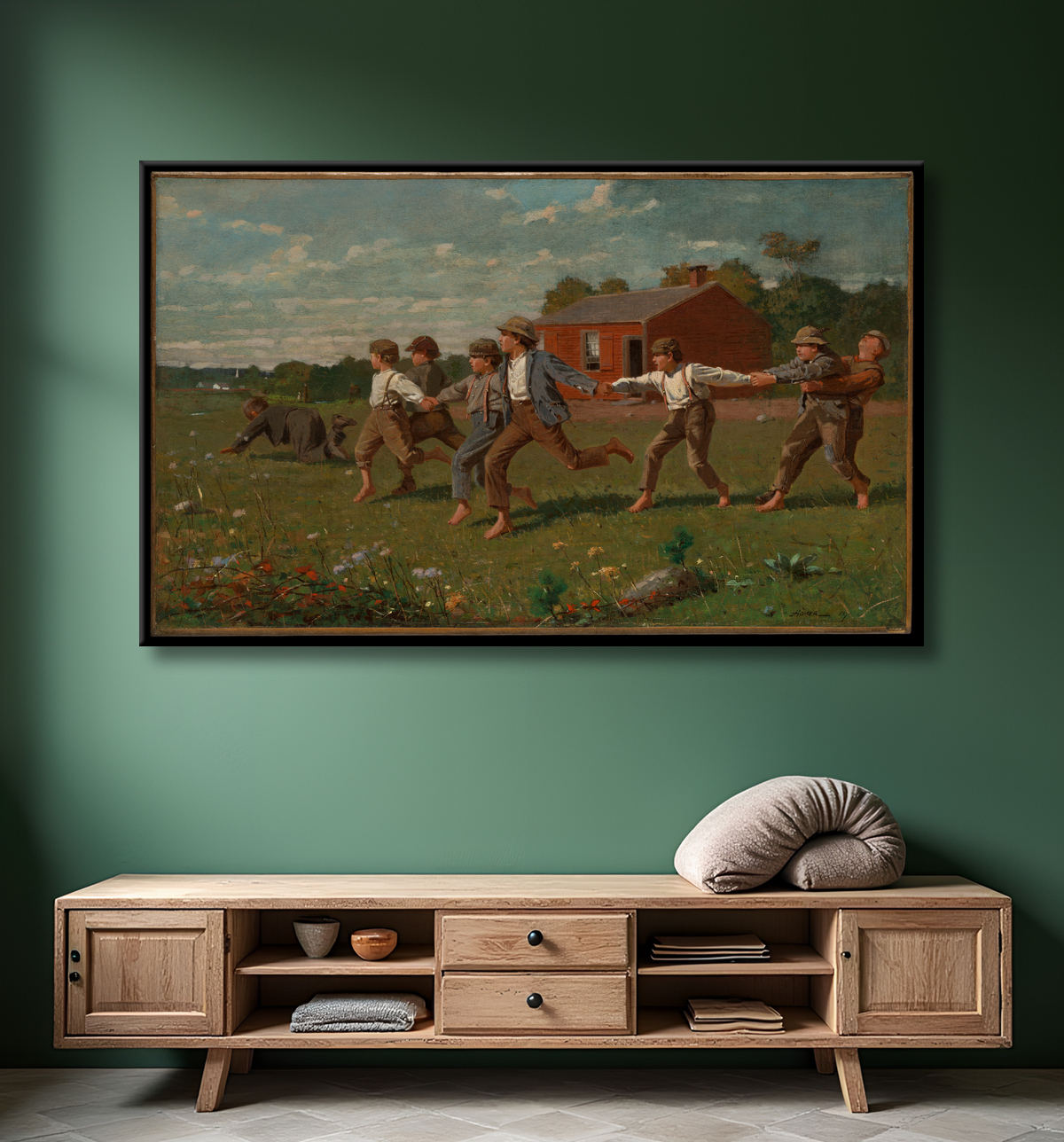 Reproduction Faites claquer le fouet de Winslow Homer avec decor