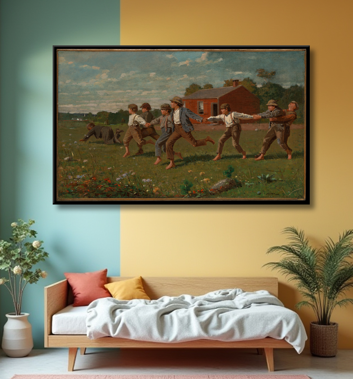 Reproduction Faites claquer le fouet de Winslow Homer avec decor