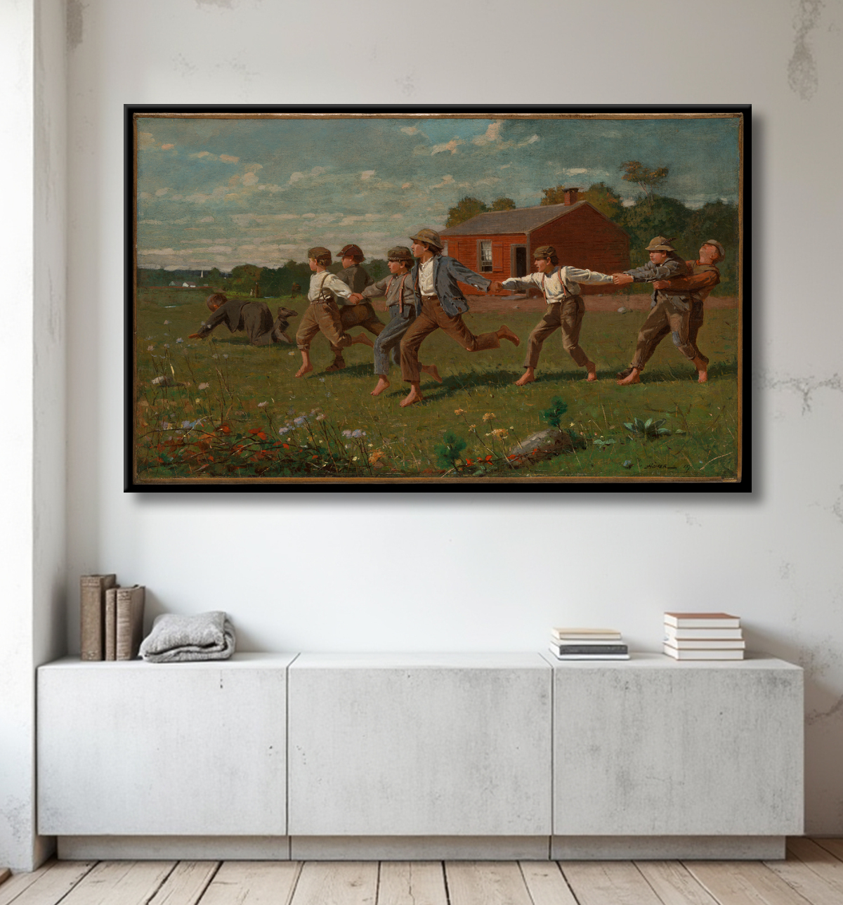Reproduction Faites claquer le fouet de Winslow Homer avec decor