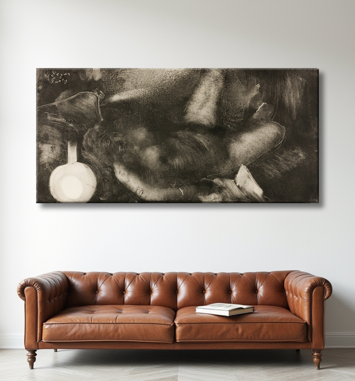 Reproduction Femme allongée sur son lit de Hilaire Germain Edgar Degas avec decor
